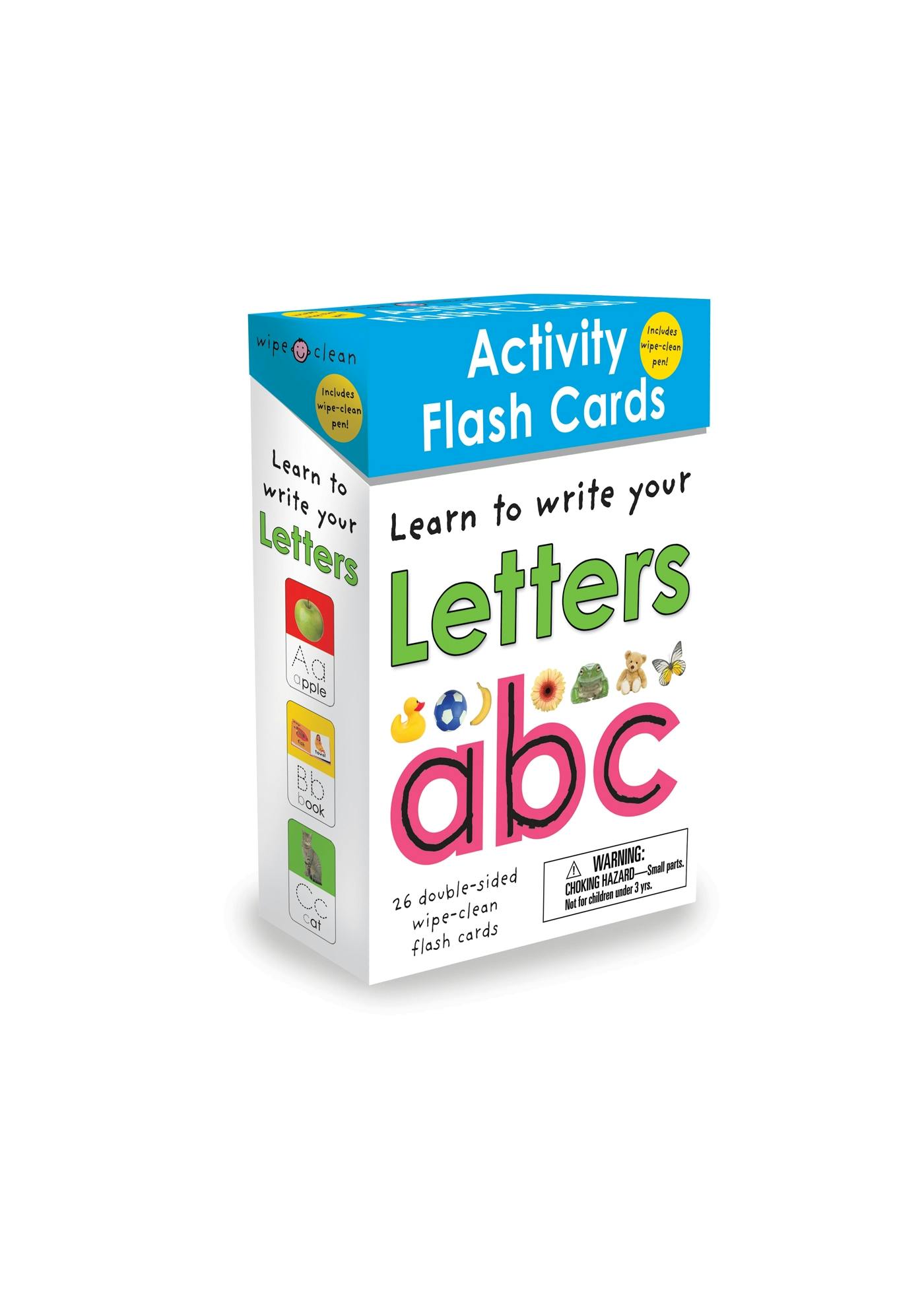 Image of Wipe-Clean: Activity Flash Cards Letters