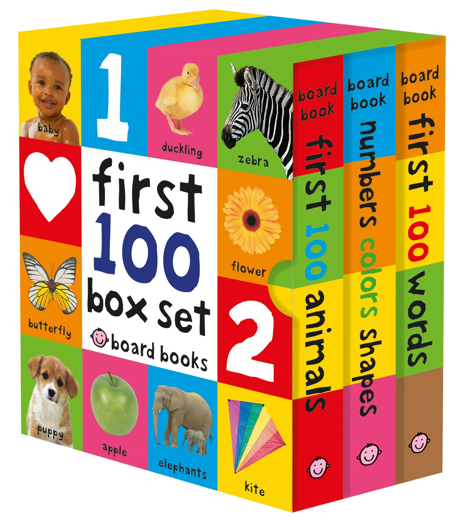 First 100 Box Set: Farm, Dino, Trucks