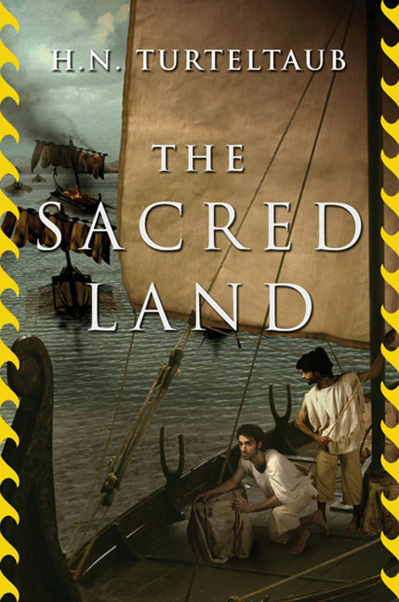 Cover for the book titled as: The Sacred Land