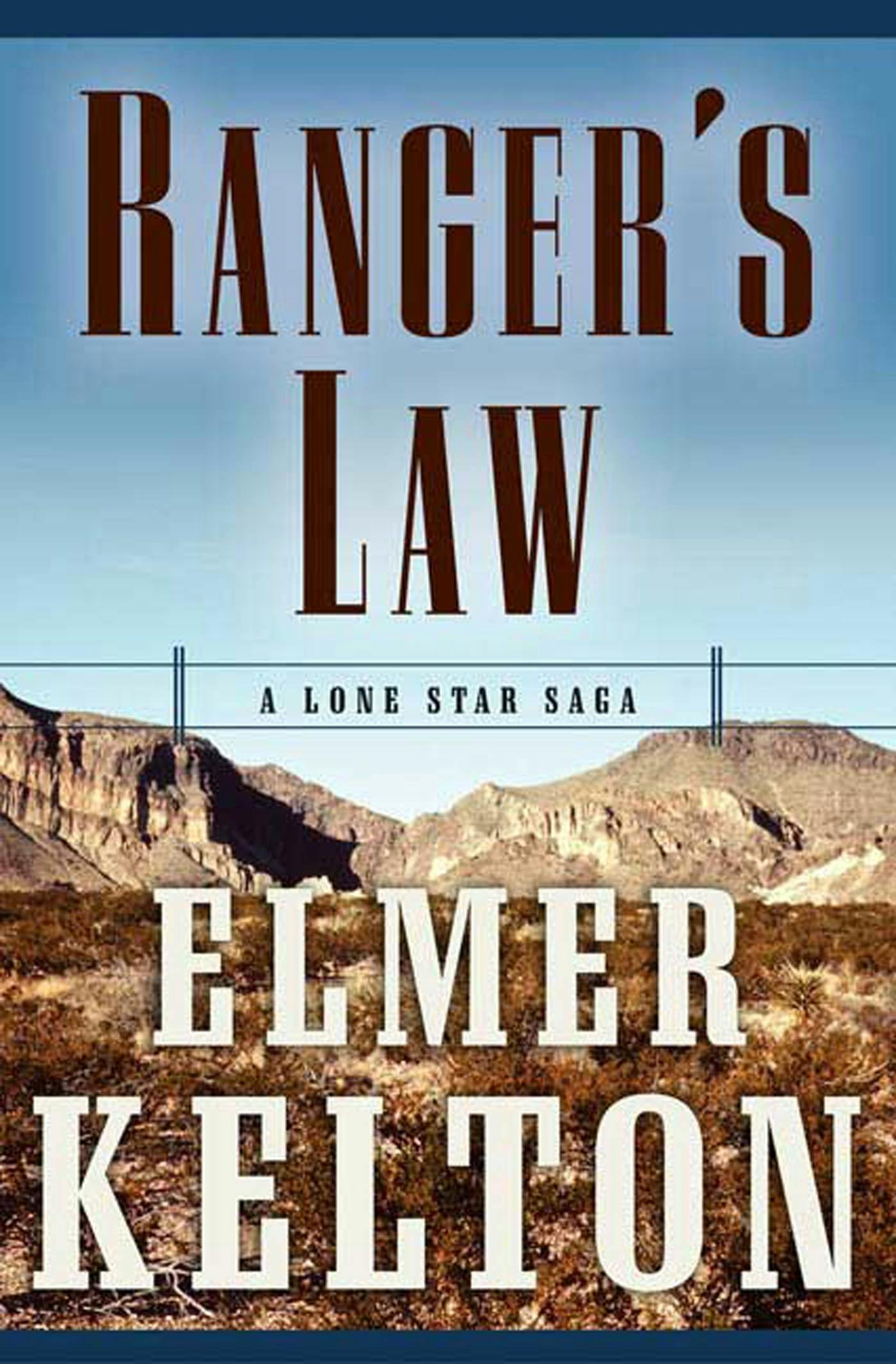 Cover for the book titled as: Ranger's Law