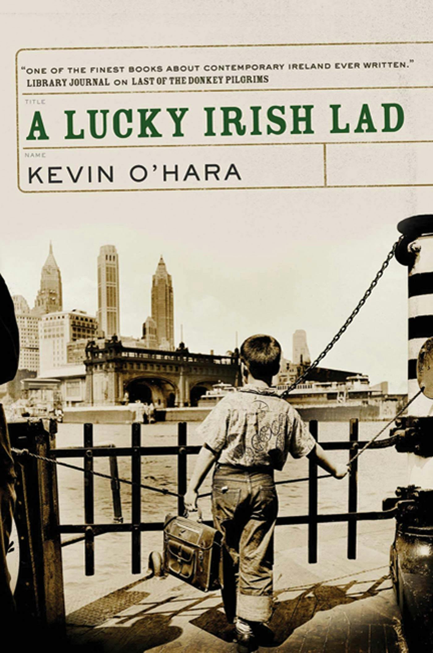 Cover for the book titled as: A Lucky Irish Lad