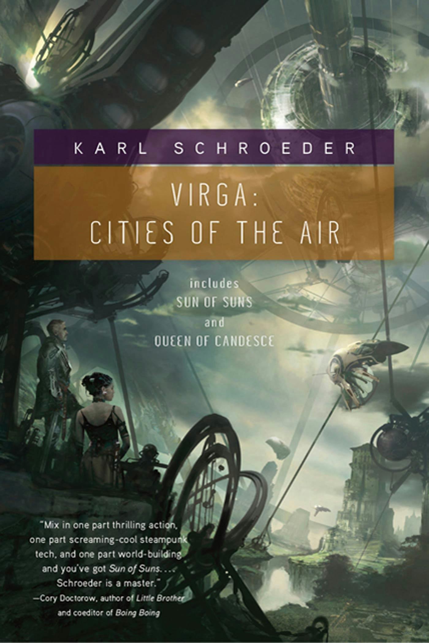 Cover for the book titled as: Virga: Cities of the Air