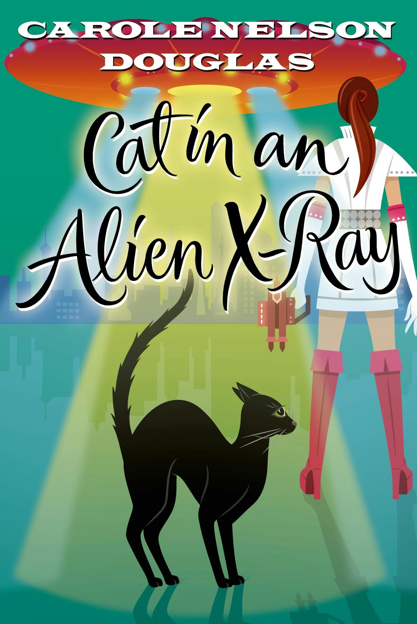 Cover for the book titled as: Cat in an Alien X-Ray