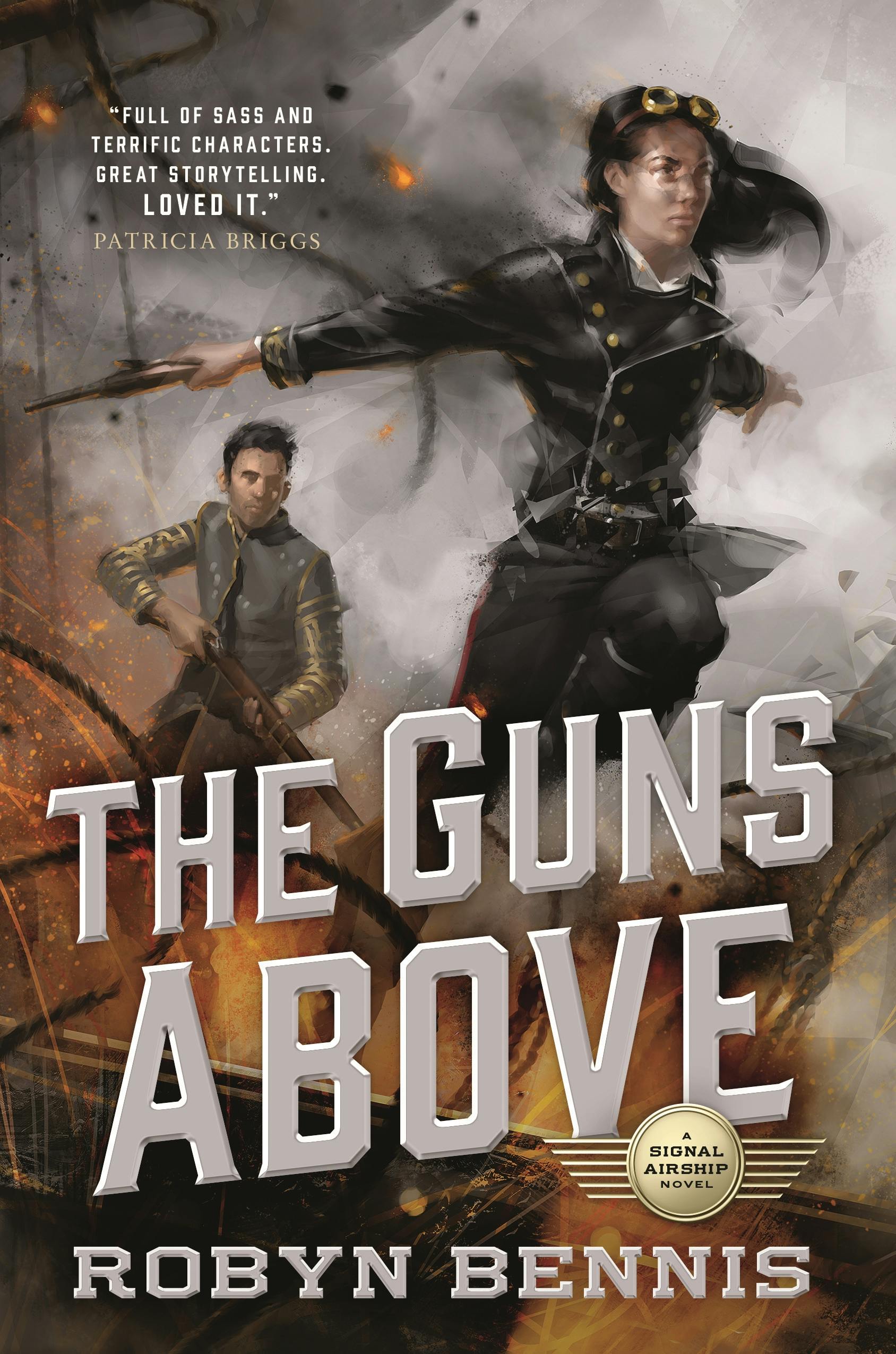 Cover for the book titled as: The Guns Above