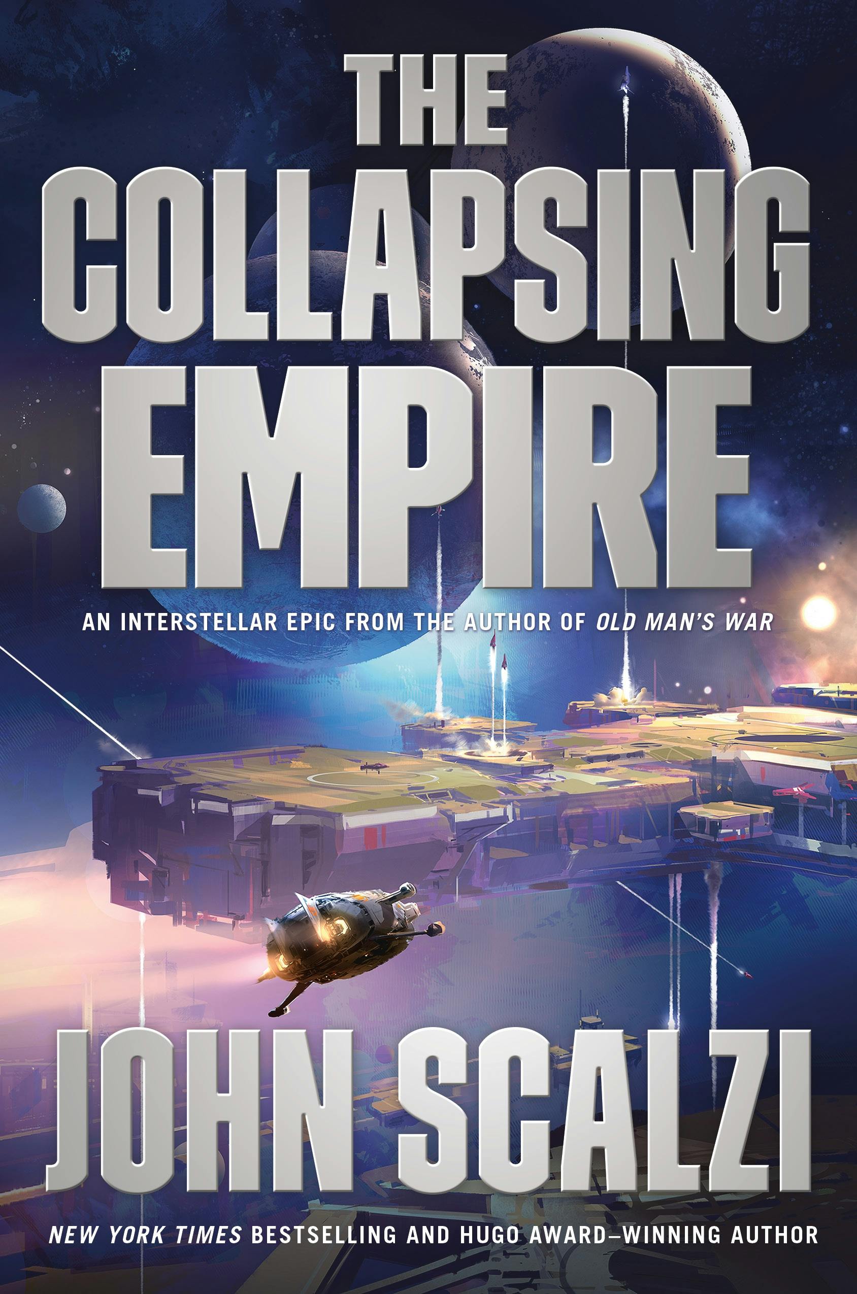 Cover for the book titled as: The Collapsing Empire