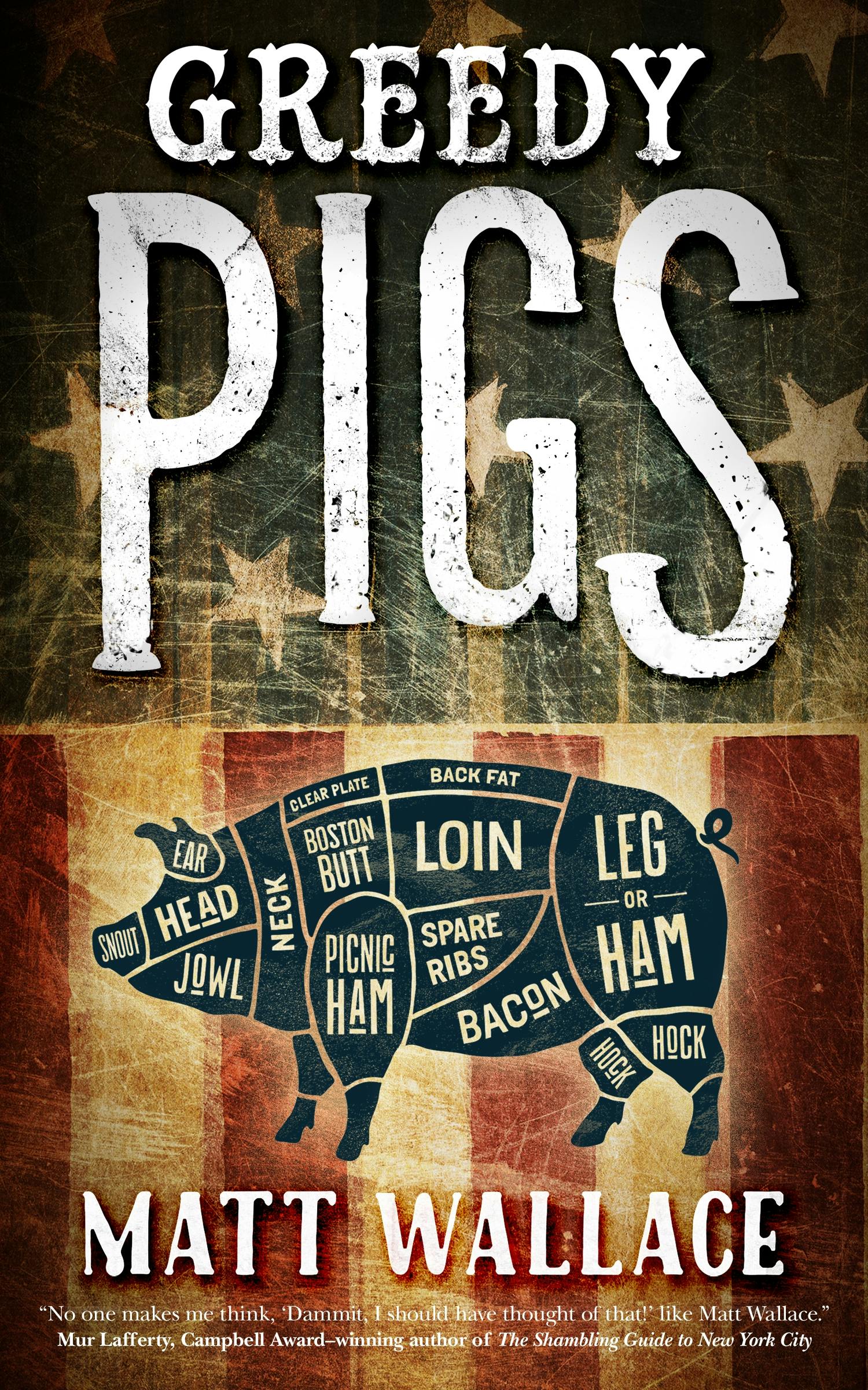 Cover for the book titled as: Greedy Pigs