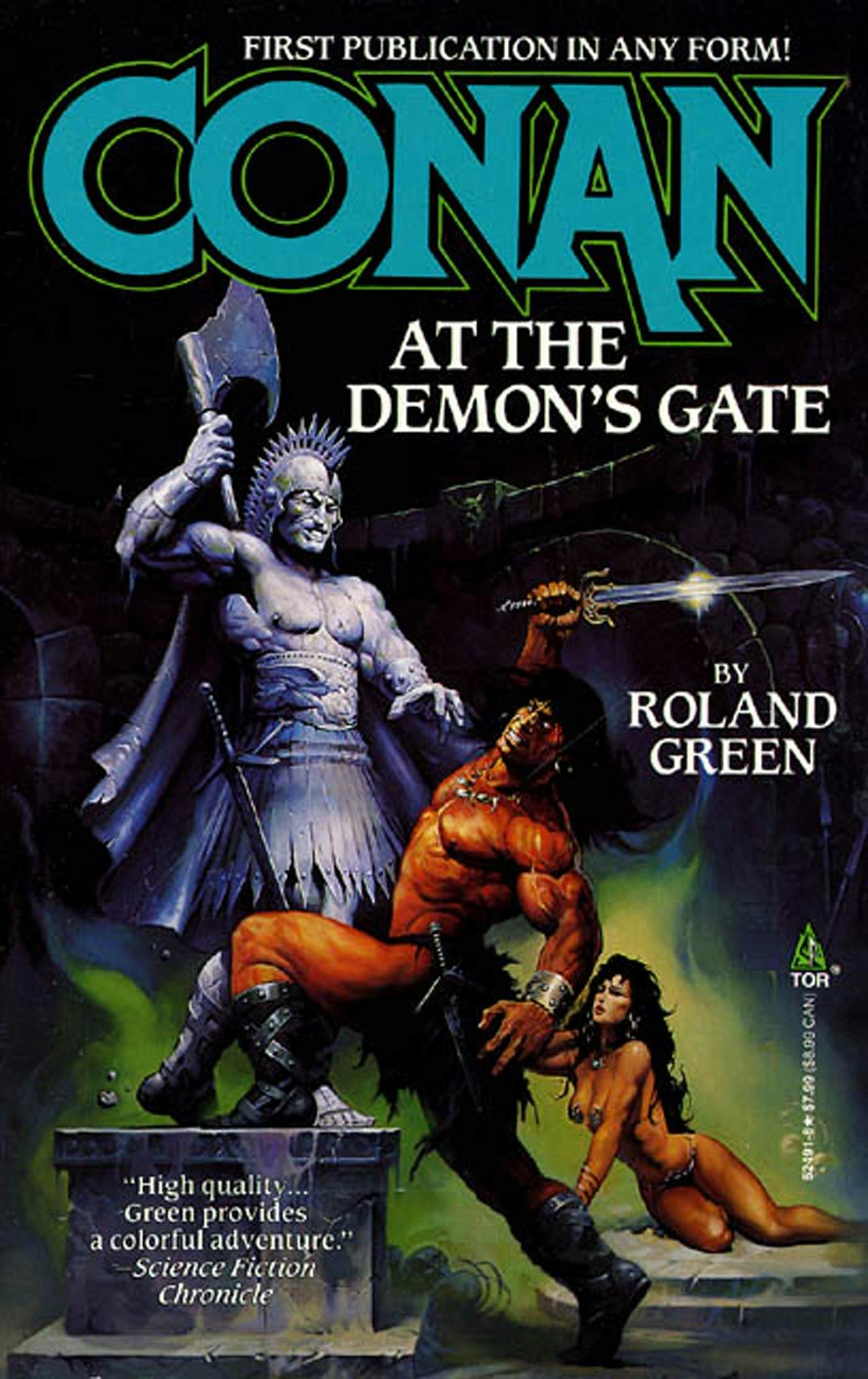 Cover for the book titled as: Conan at the Demon's Gate