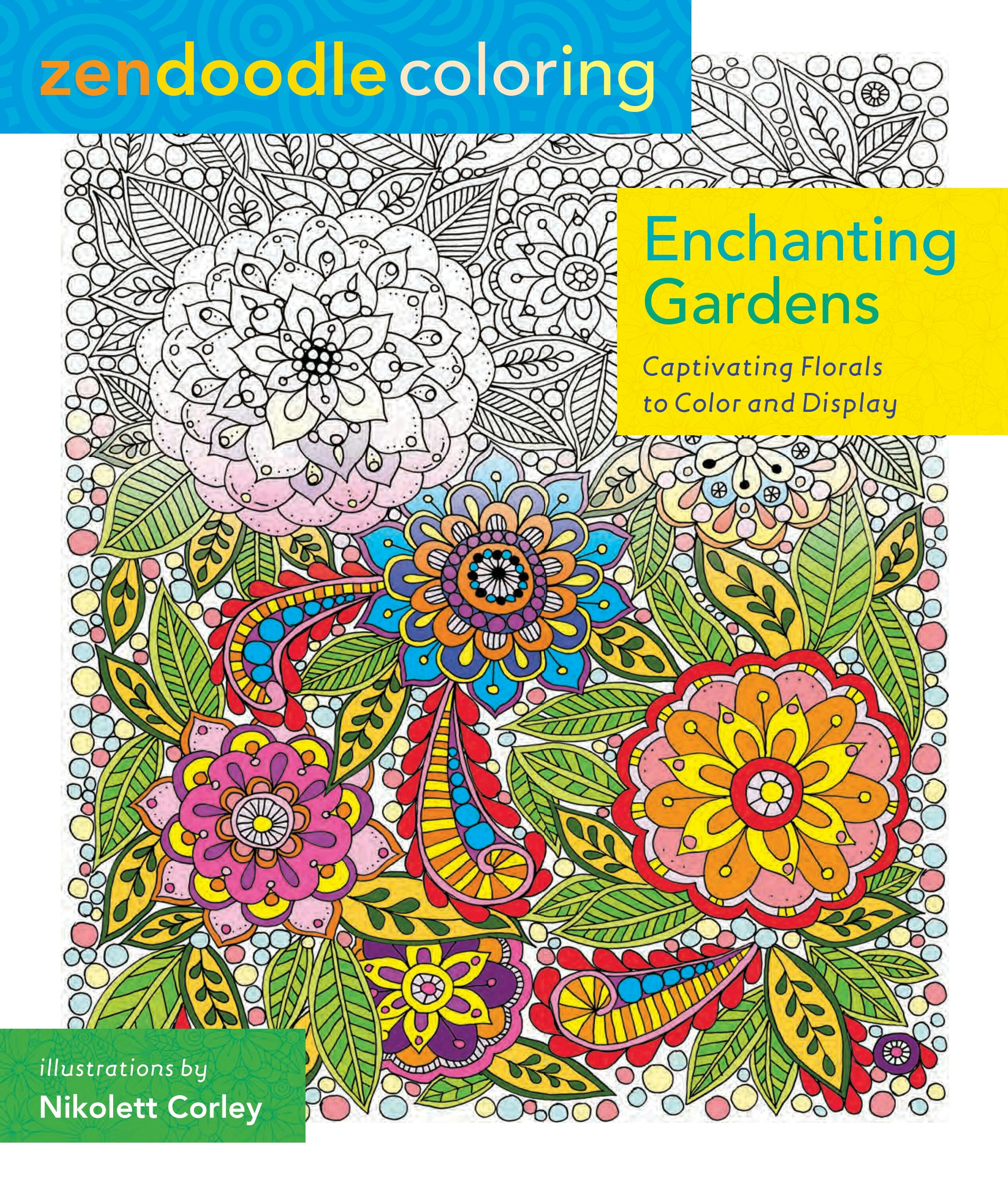 Image of Zendoodle Coloring: Enchanting Gardens