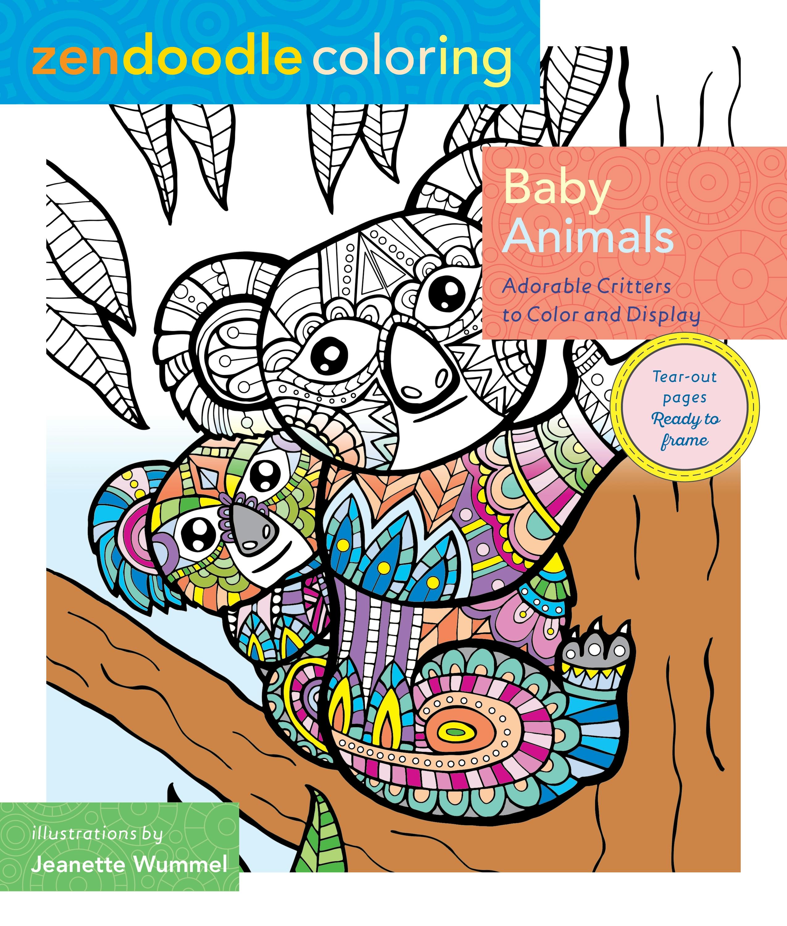 Image of Zendoodle Coloring: Baby Animals