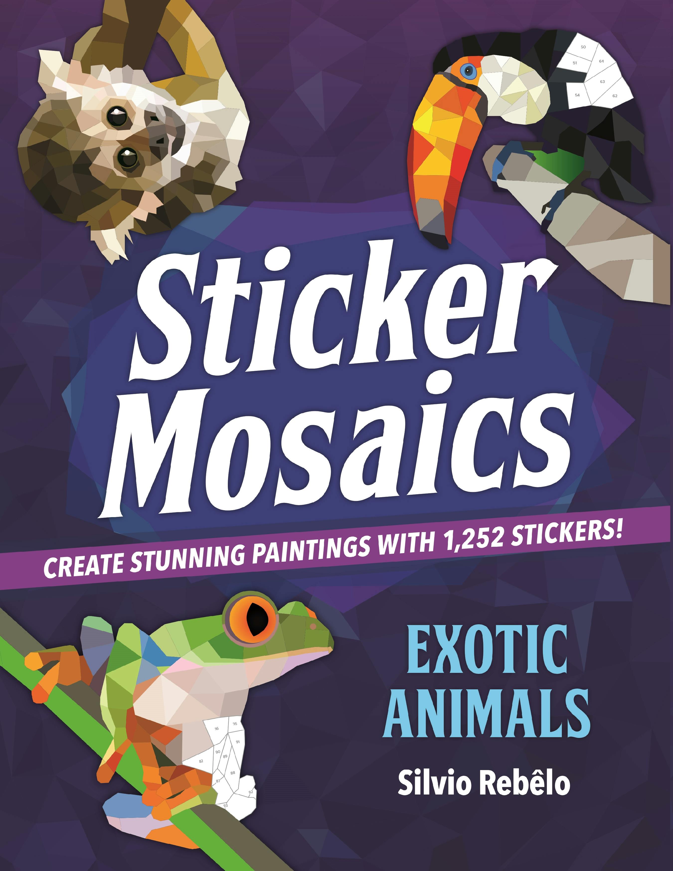  Sticker Mosaics: By the Sea: Create Beautiful Paintings with  1,212 Stickers!: 9781250134530: Rebêlo, Silvio: Books