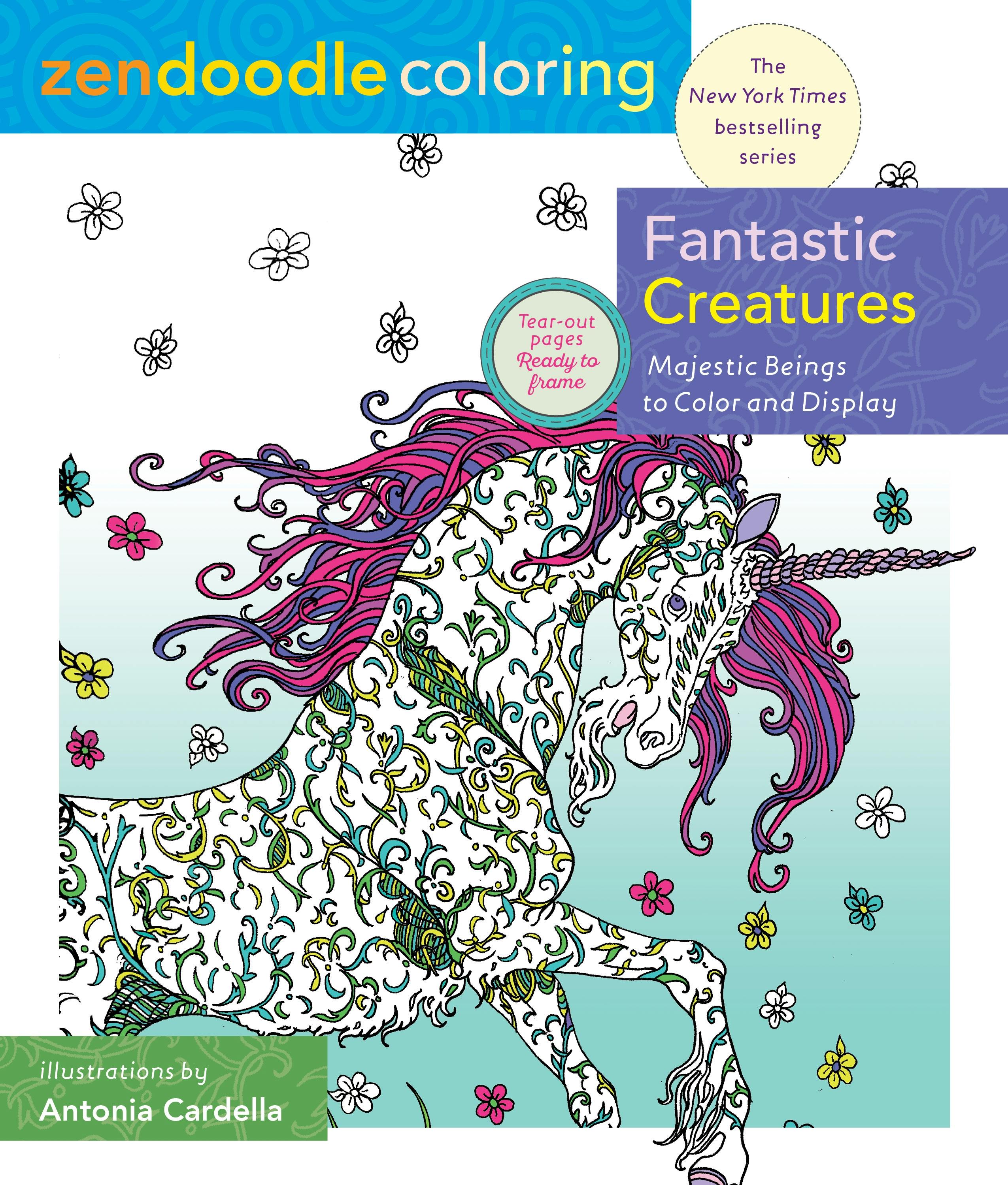 Zendoodle Coloring: Fantastic Creatures