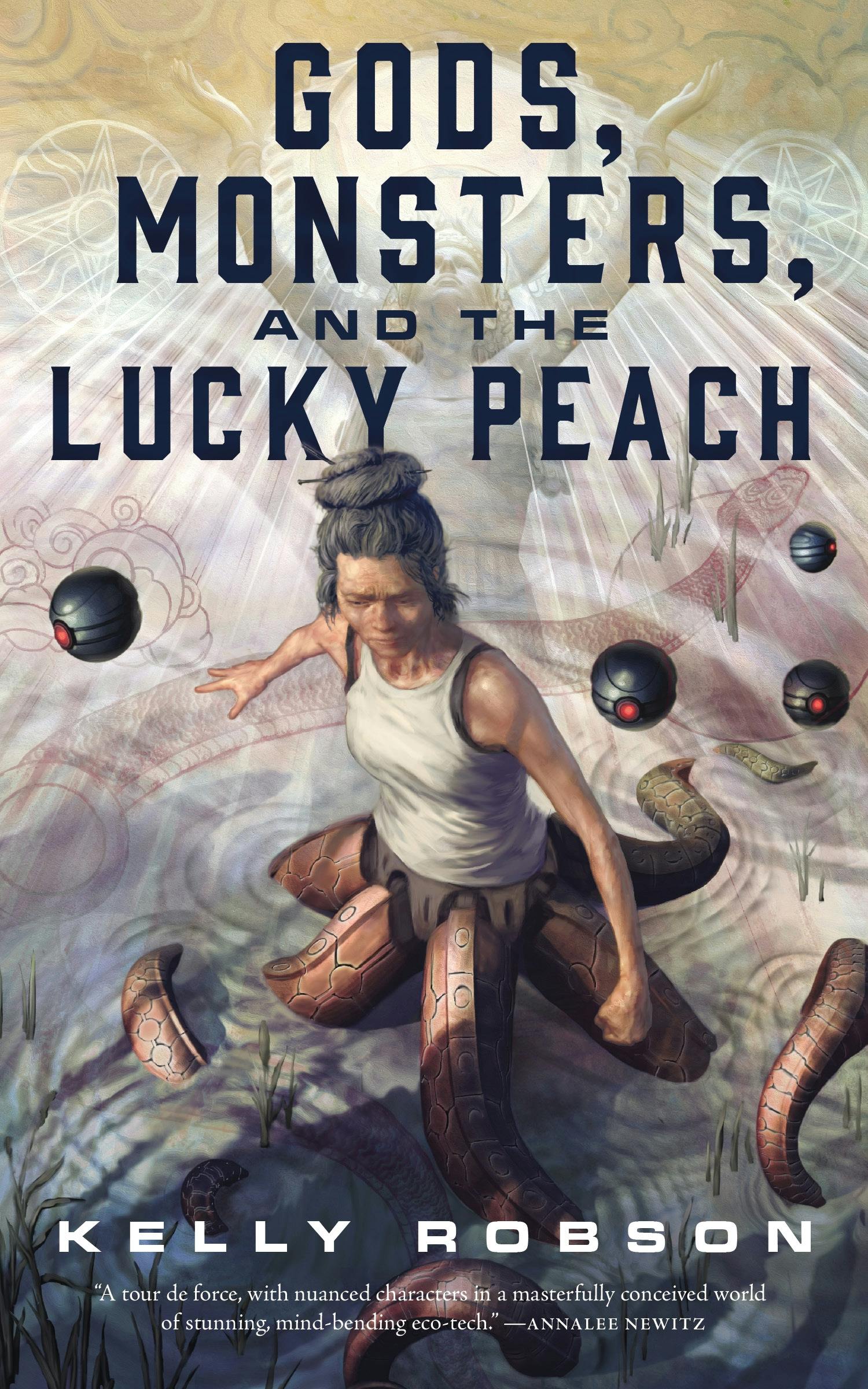 Cover for the book titled as: Gods, Monsters, and the Lucky Peach