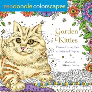 Zendoodle Colorscapes: Garden Kitties