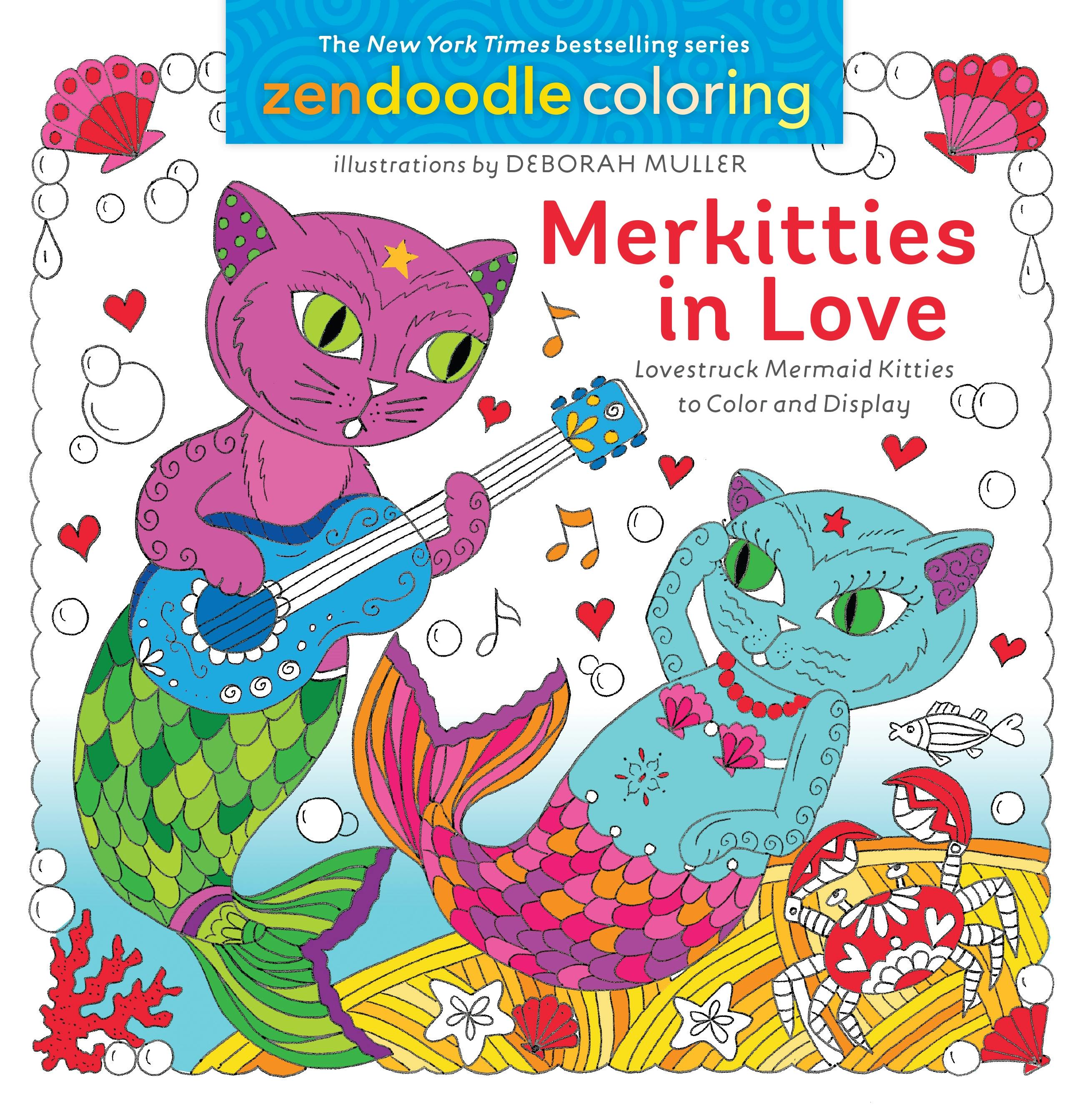 Zendoodle Coloring: Merkitties in Love