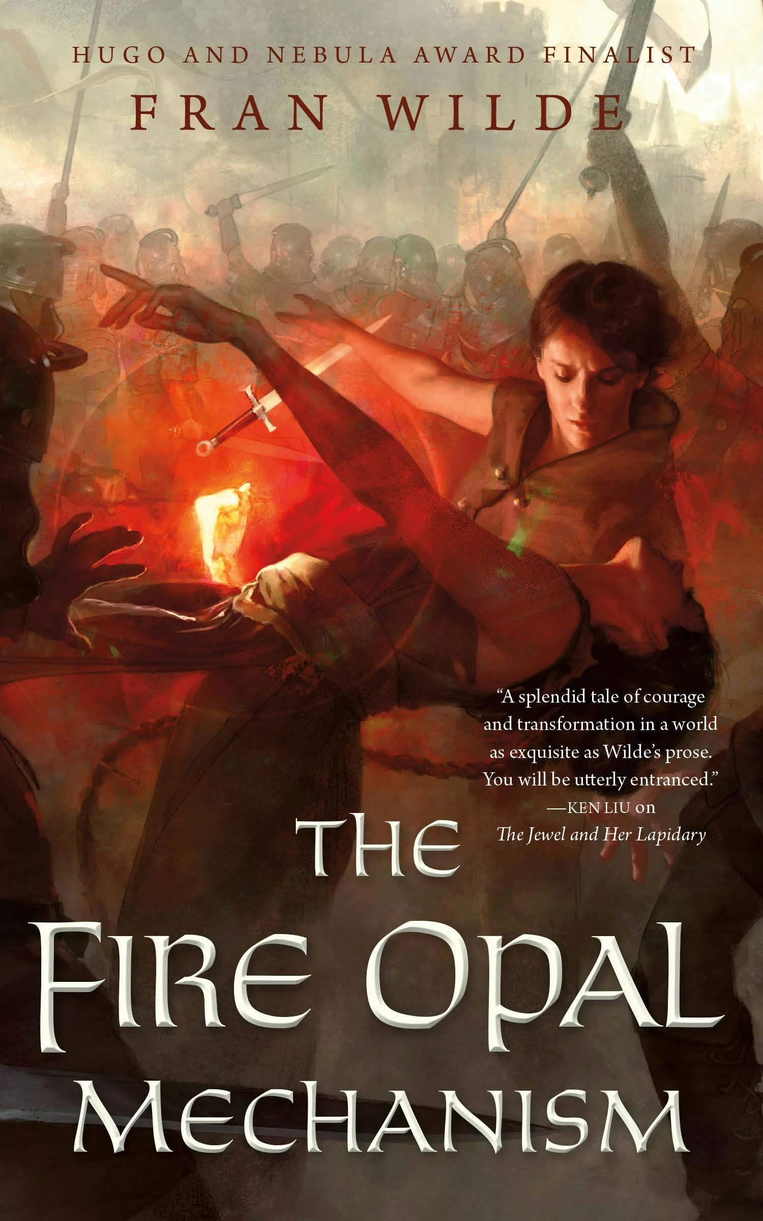 Cover for the book titled as: The Fire Opal Mechanism