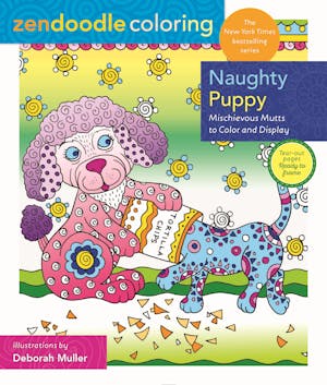 Zendoodle Coloring: Naughty Puppy