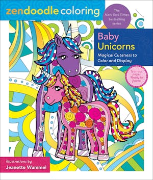Zendoodle Coloring: Baby Unicorns