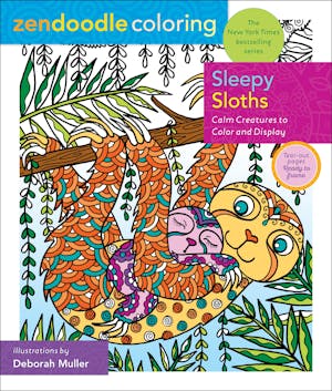 Zendoodle Coloring: Sleepy Sloths