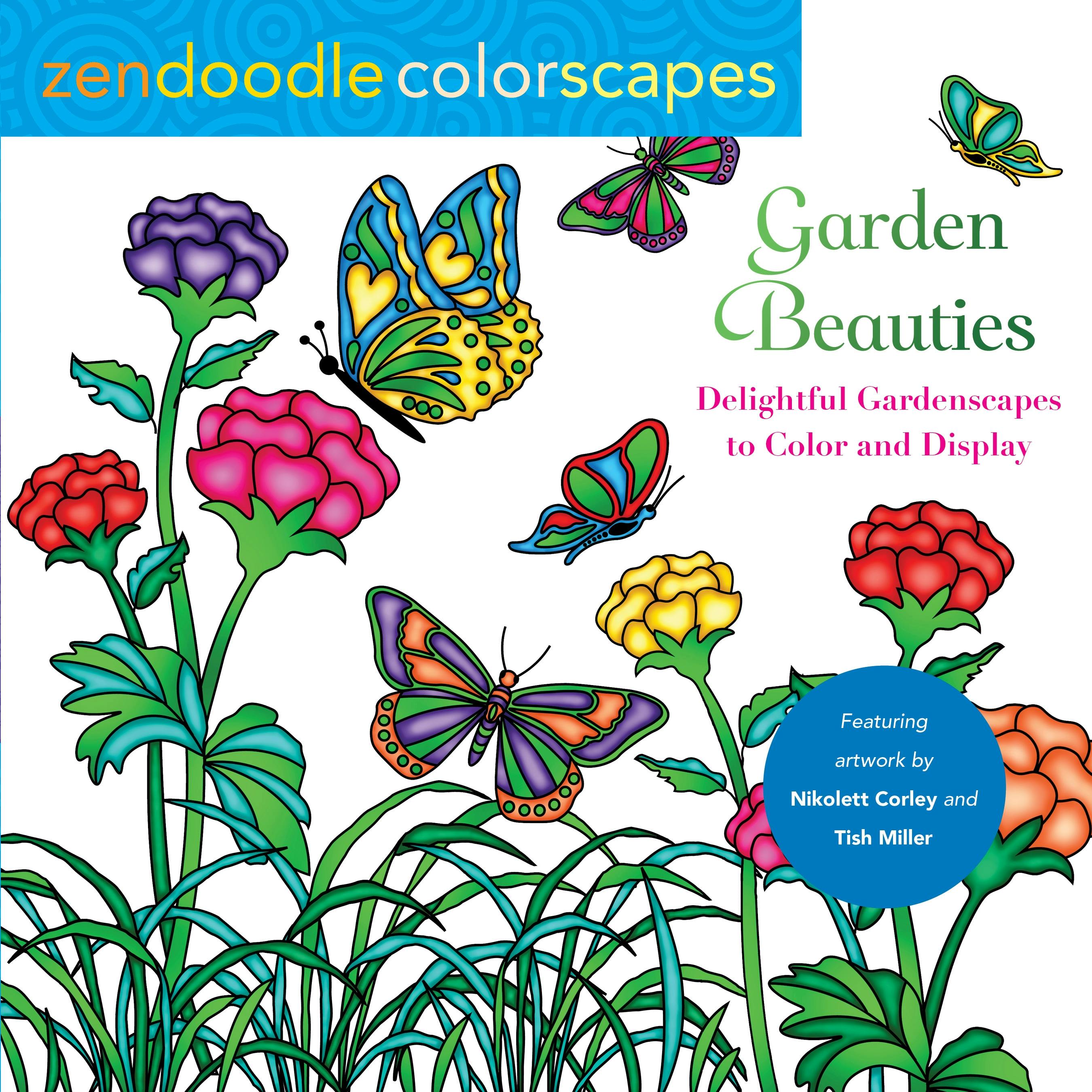 Image of Zendoodle Colorscapes: Garden Beauties