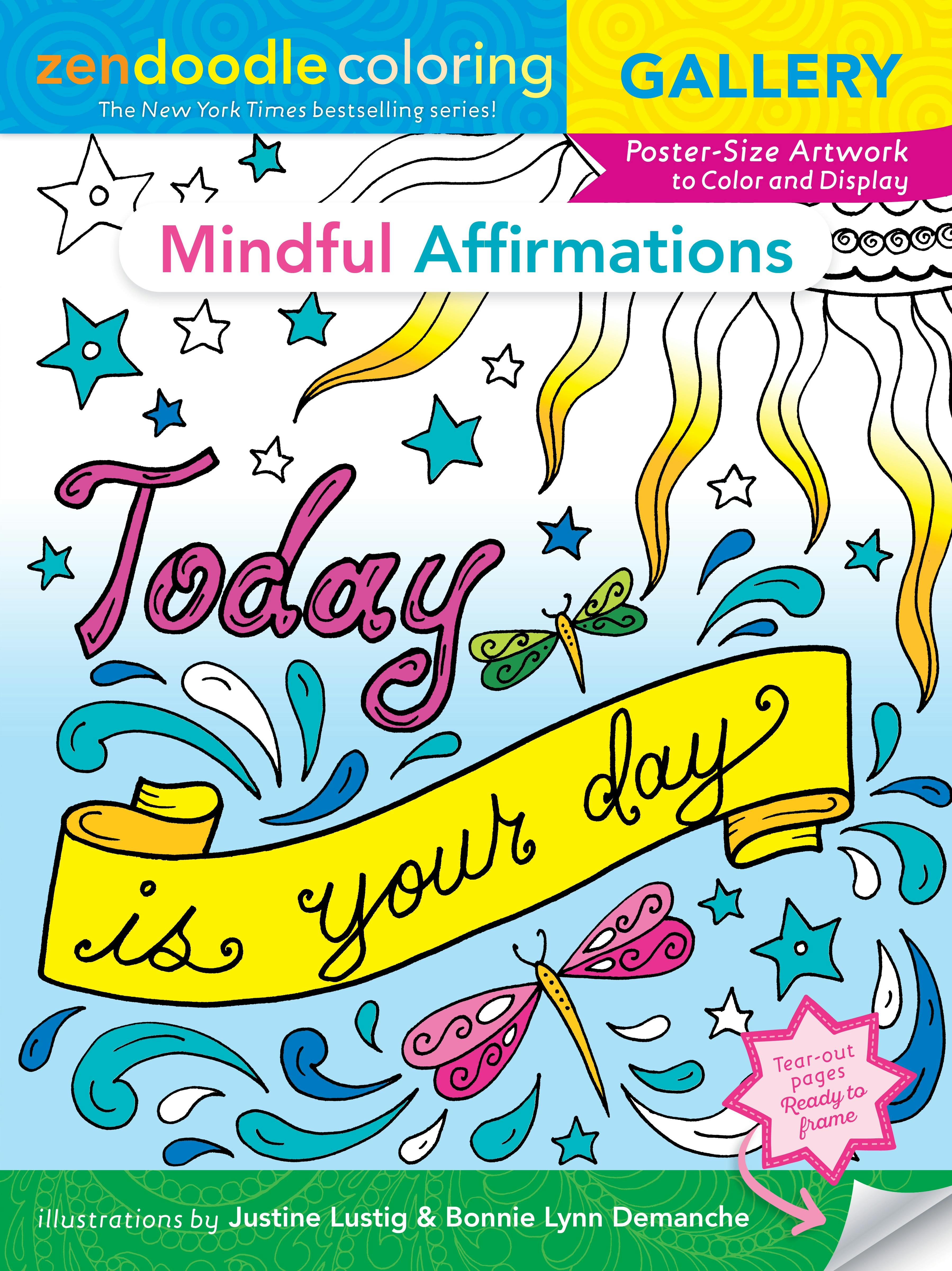 Image of Zendoodle Coloring Gallery: Mindful Affirmations