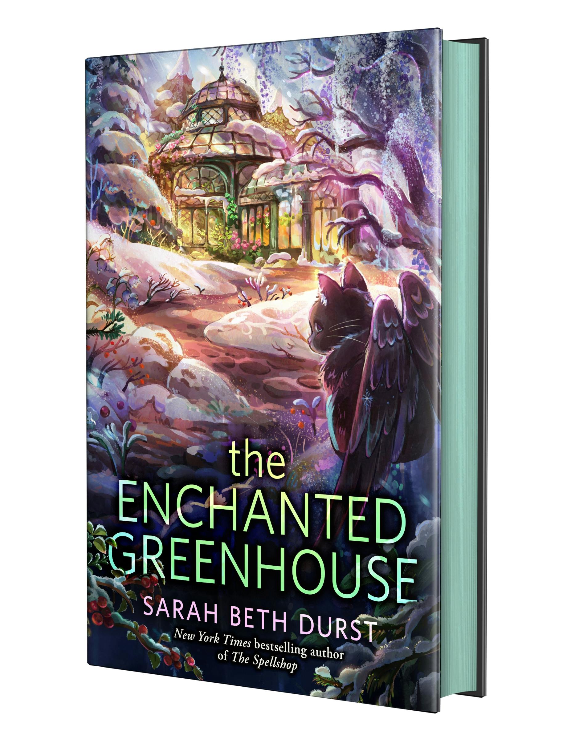 Cover for the book titled as: The Enchanted Greenhouse