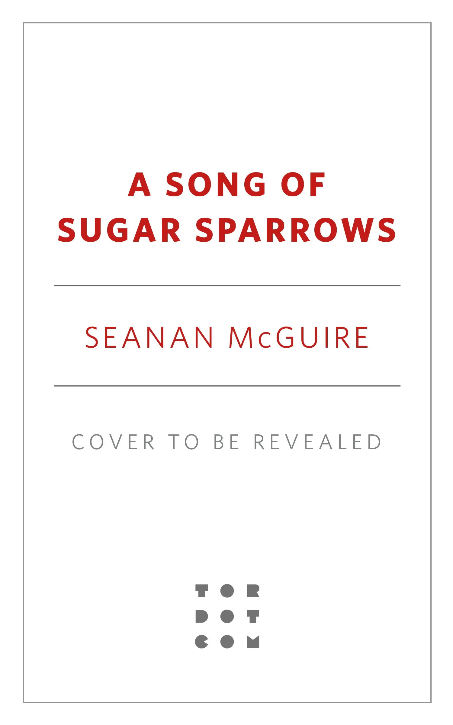Cover for the book titled as: A Song of Sugar Sparrows