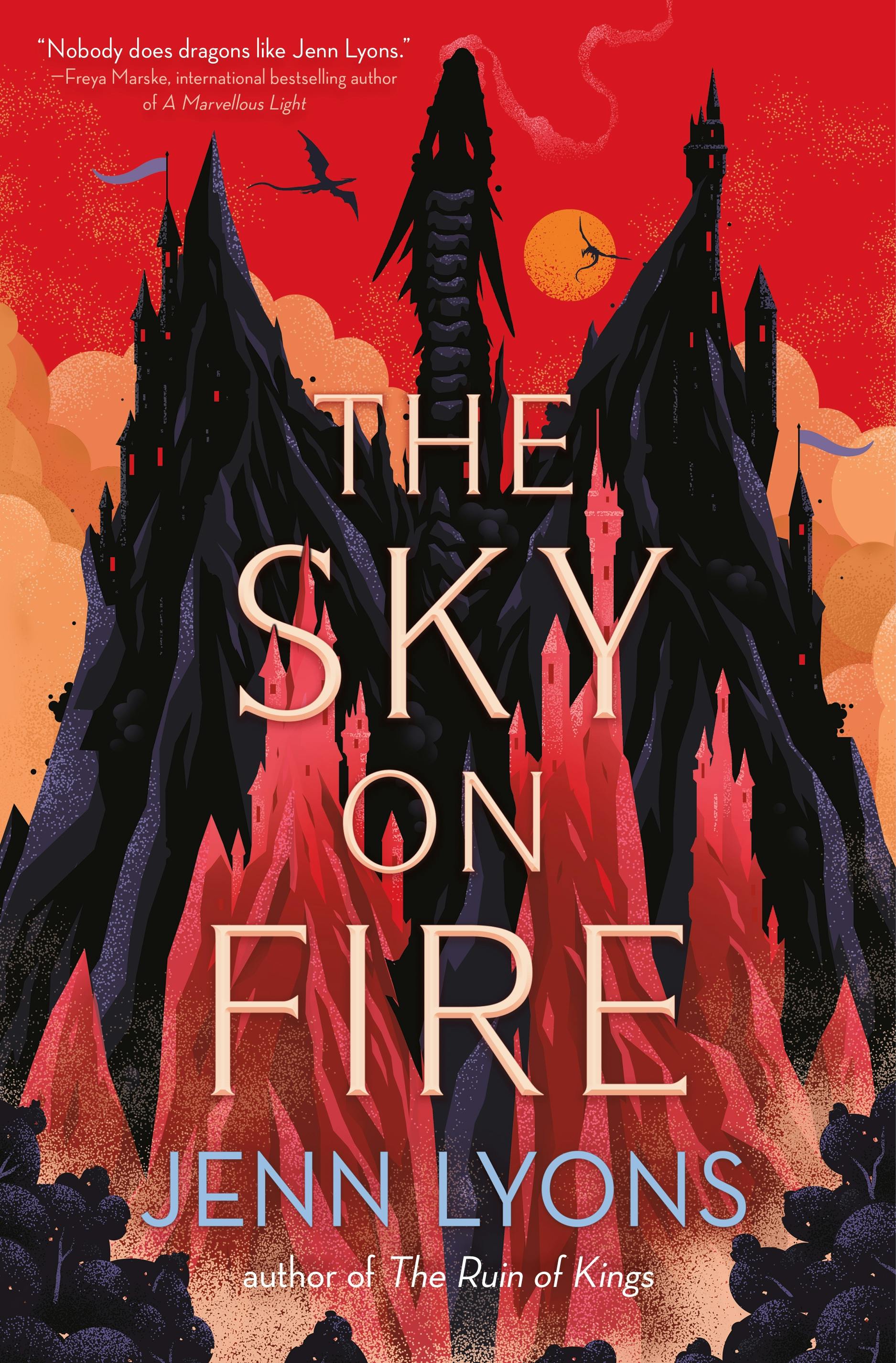 Cover for the book titled as: The Sky on Fire