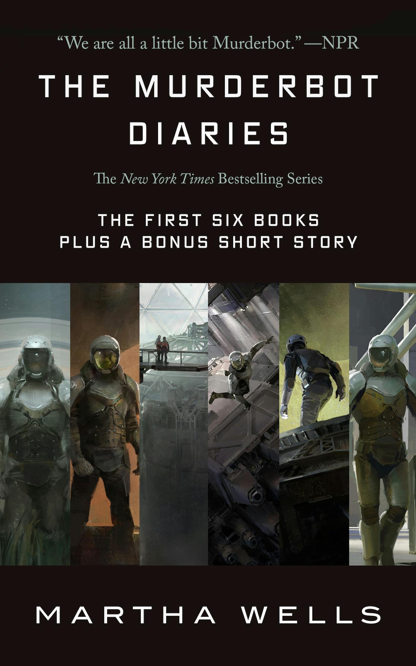 Cover for the book titled as: The Murderbot Diaries
