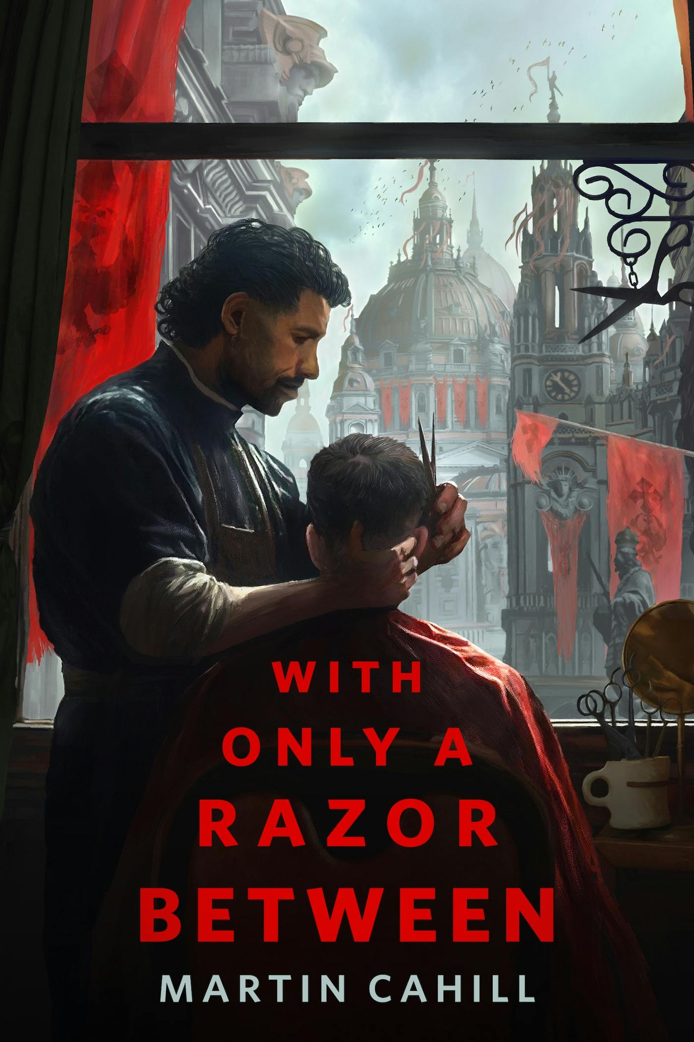 Cover for the book titled as: With Only a Razor Between