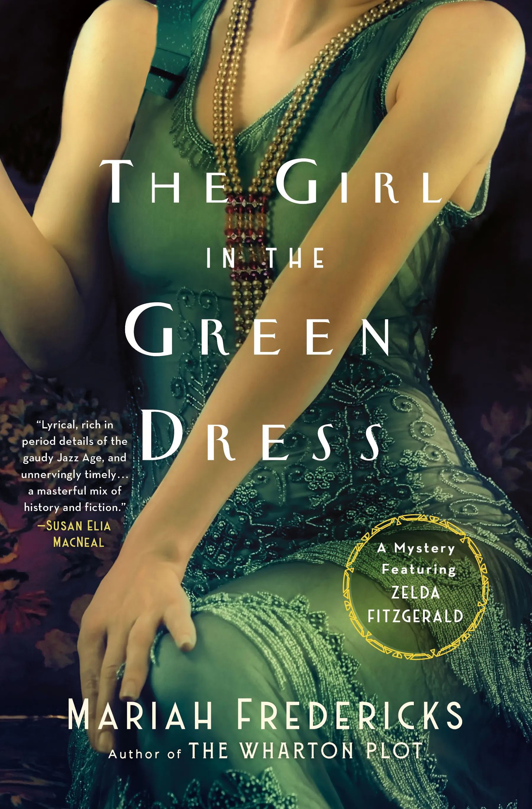green emerald velvet dress Claude Monet