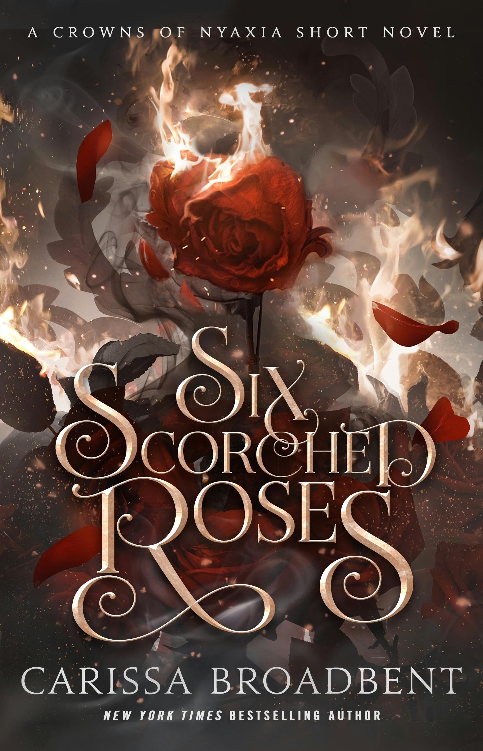 Cover for the book titled as: Six Scorched Roses