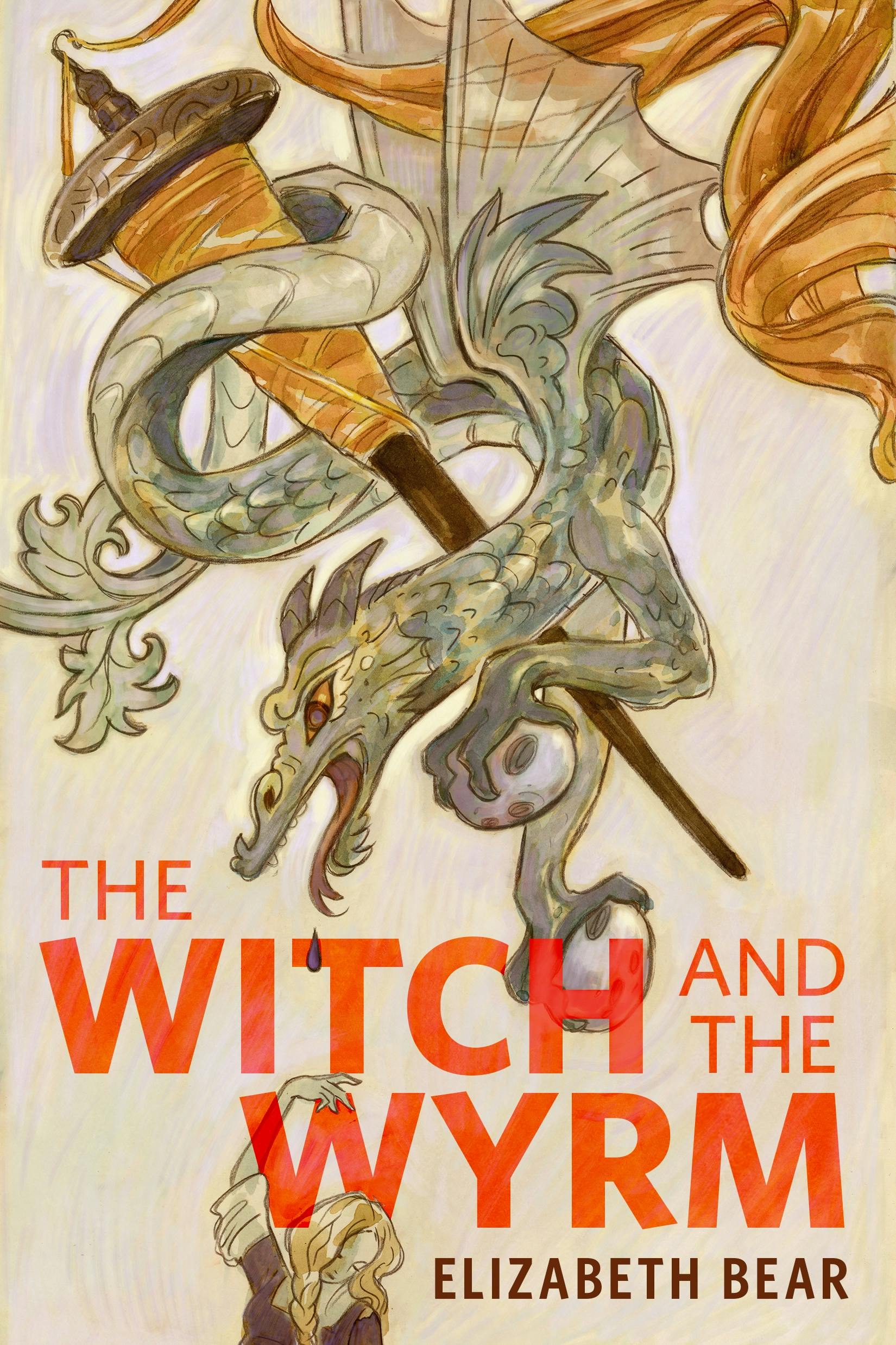 Cover for the book titled as: The Witch and the Wyrm