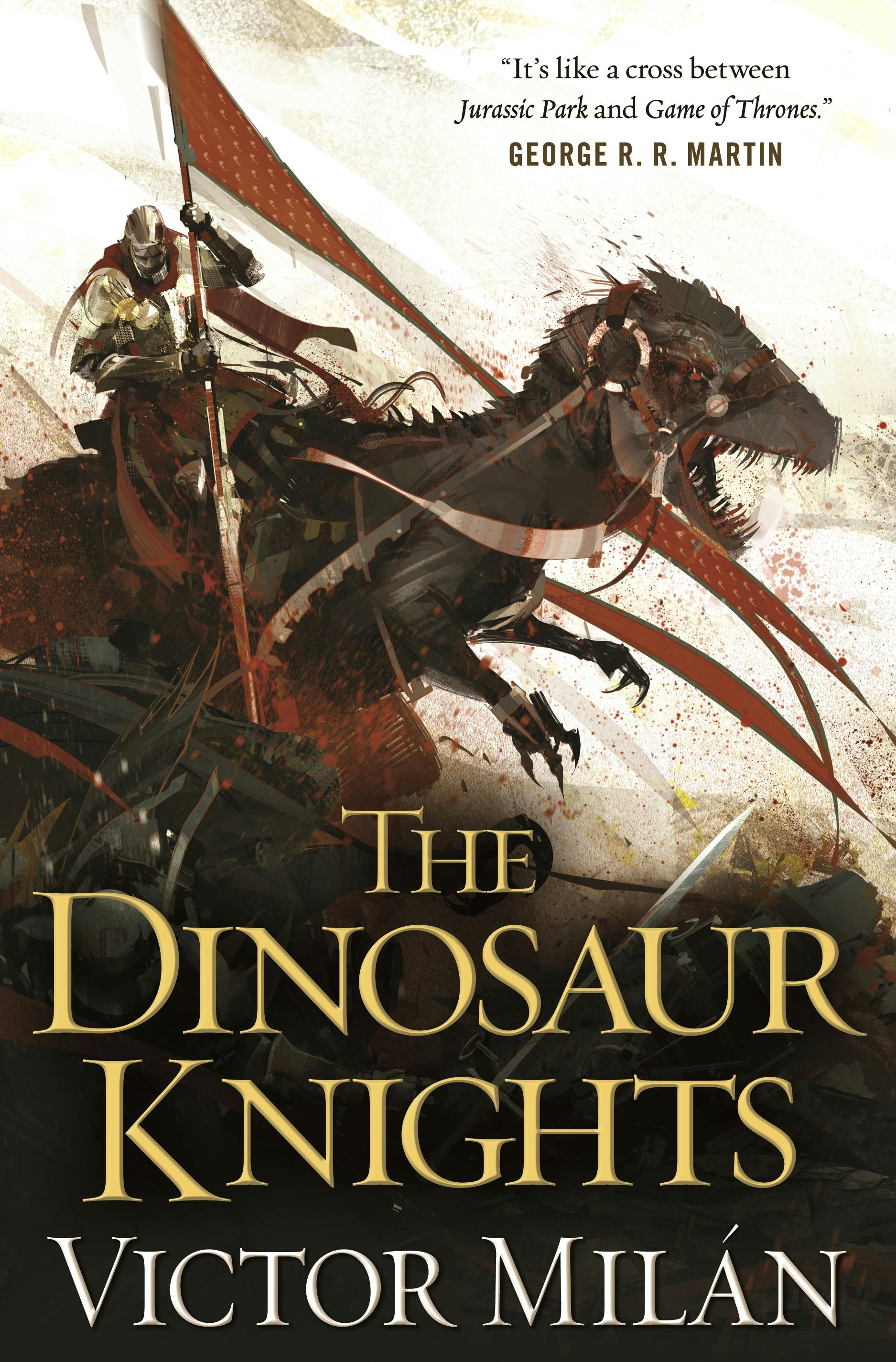 Cover for the book titled as: The Dinosaur Knights