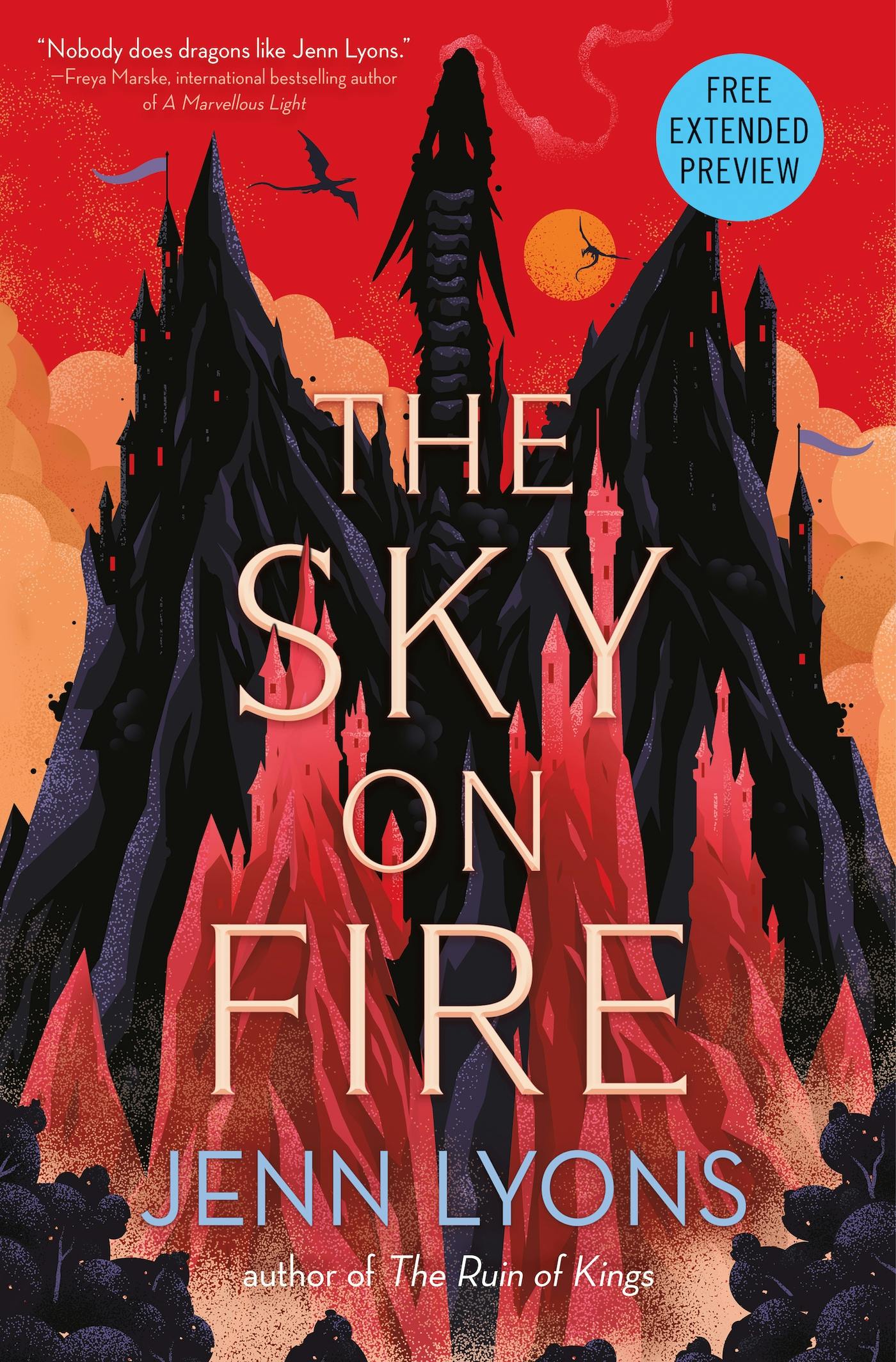 Cover for the book titled as: Sneak Peek for The Sky on Fire