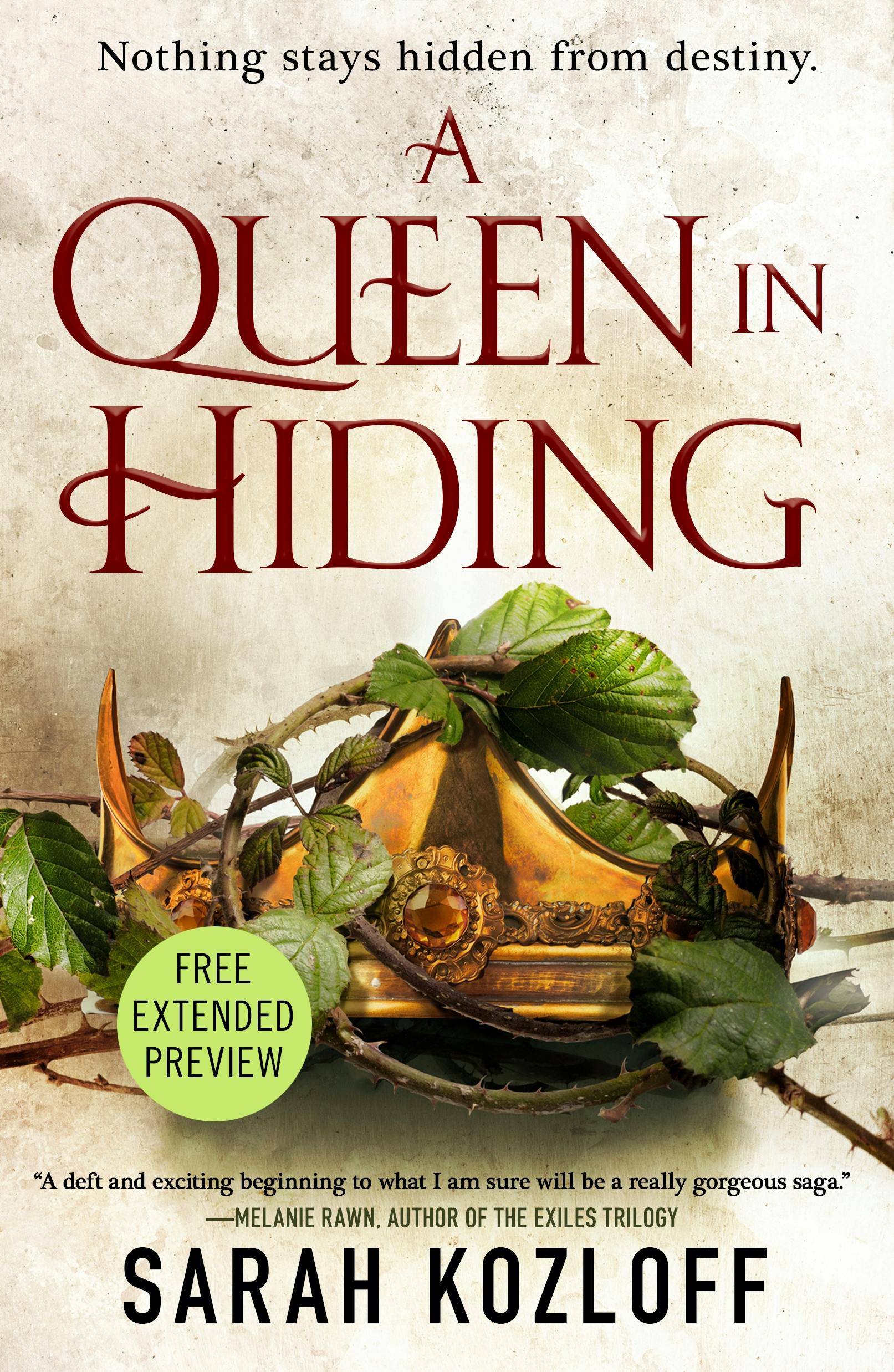 Cover for the book titled as: A Queen in Hiding Sneak Peek