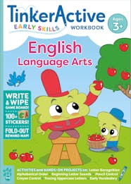 TinkerActive Early Skills English Language Arts Workbook Ages 3 