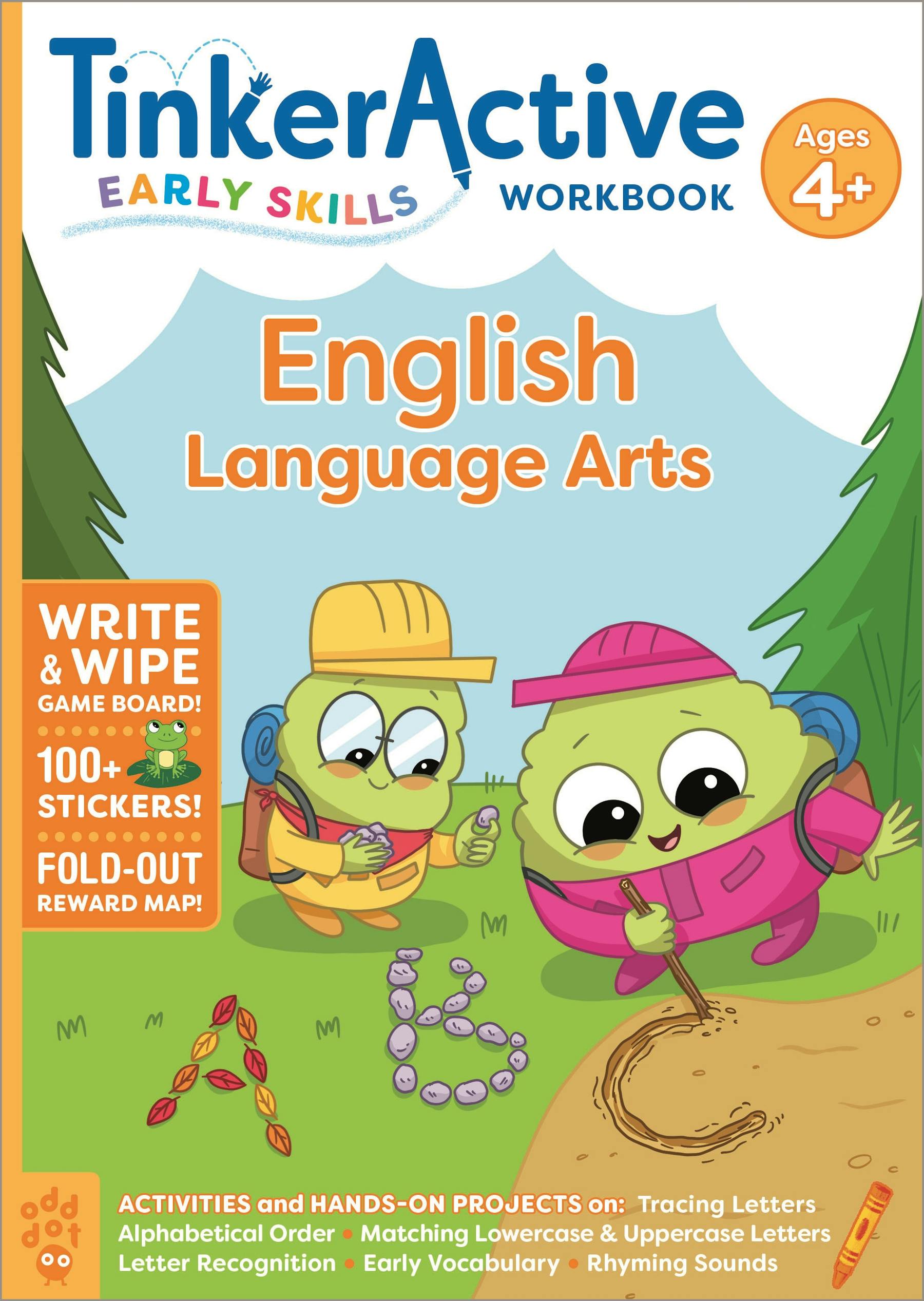 First Jiggle Learning Activity Books - English & Math Workbook Combo For Kids Ages 3-5