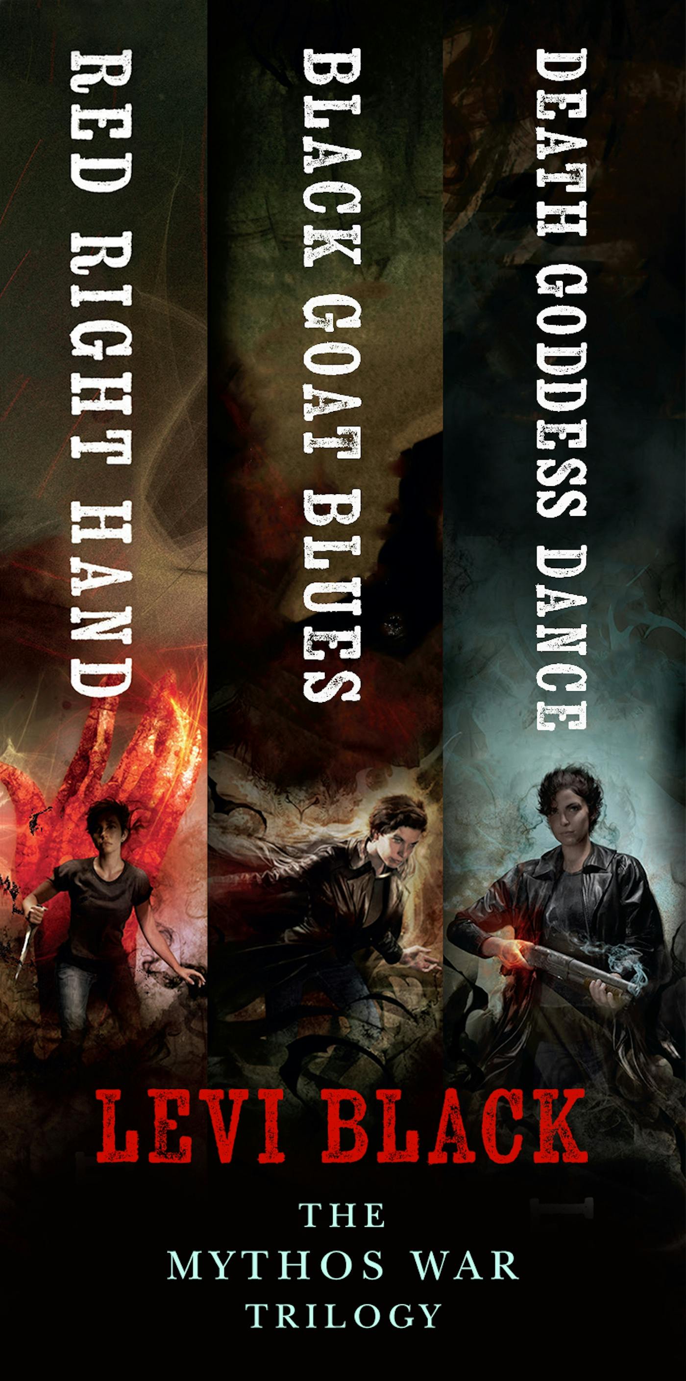 Cover for the book titled as: The Mythos War Trilogy