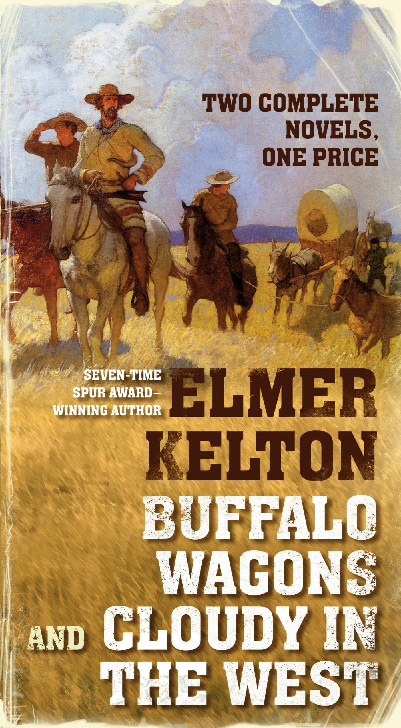 Cover for the book titled as: Buffalo Wagons and Cloudy in the West