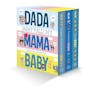 Book cover of Jimmy Fallon's DADA, MAMA, and BABY Board Book Boxed Set