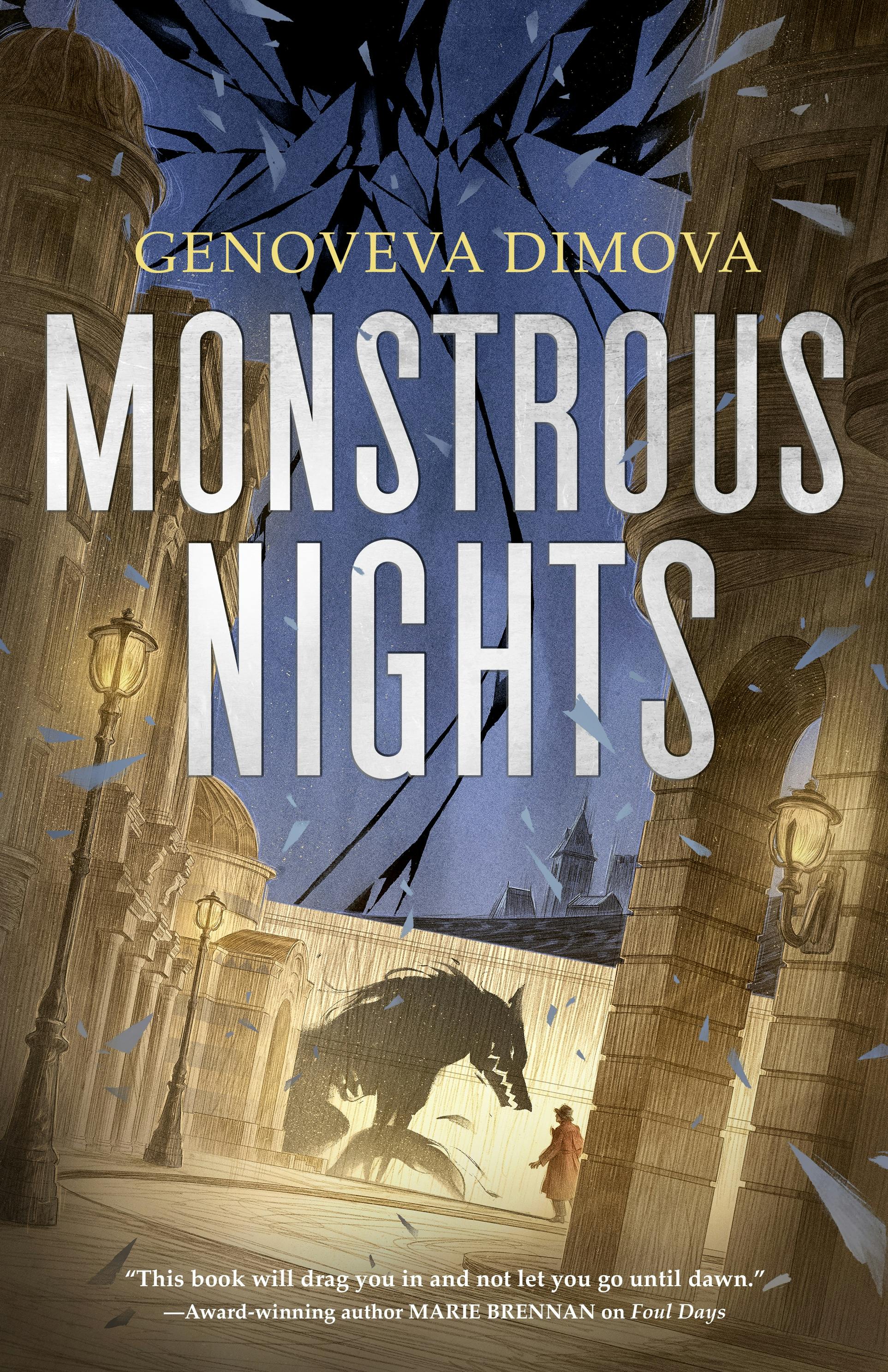Cover for the book titled as: Monstrous Nights