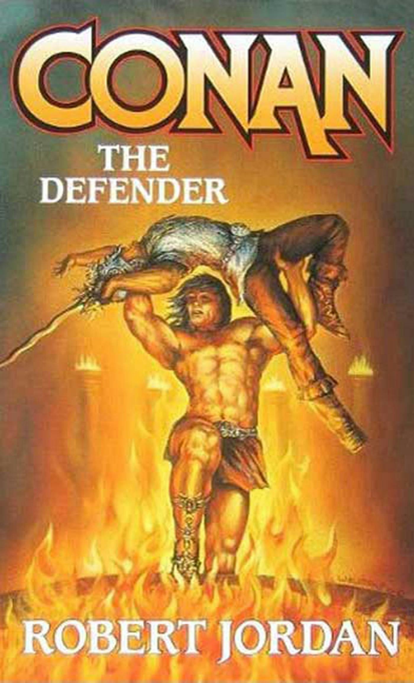 Cover for the book titled as: Conan The Defender