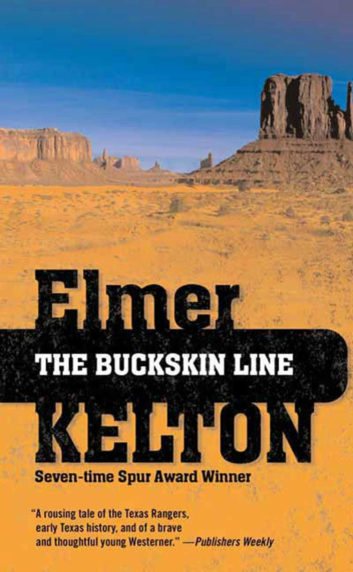 Cover for the book titled as: The Buckskin Line