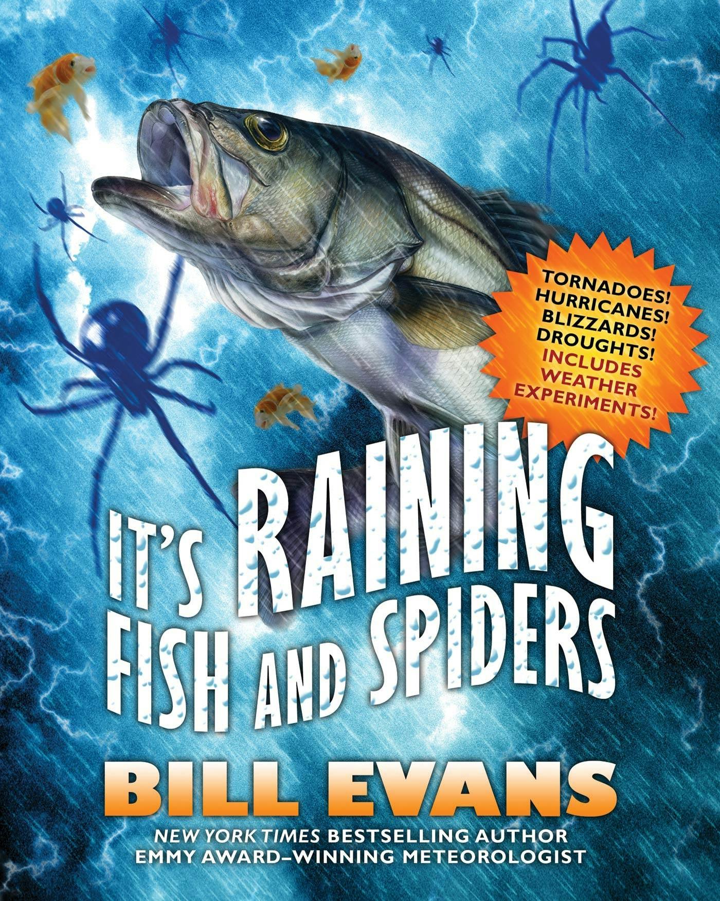 Cover for the book titled as: It's Raining Fish and Spiders