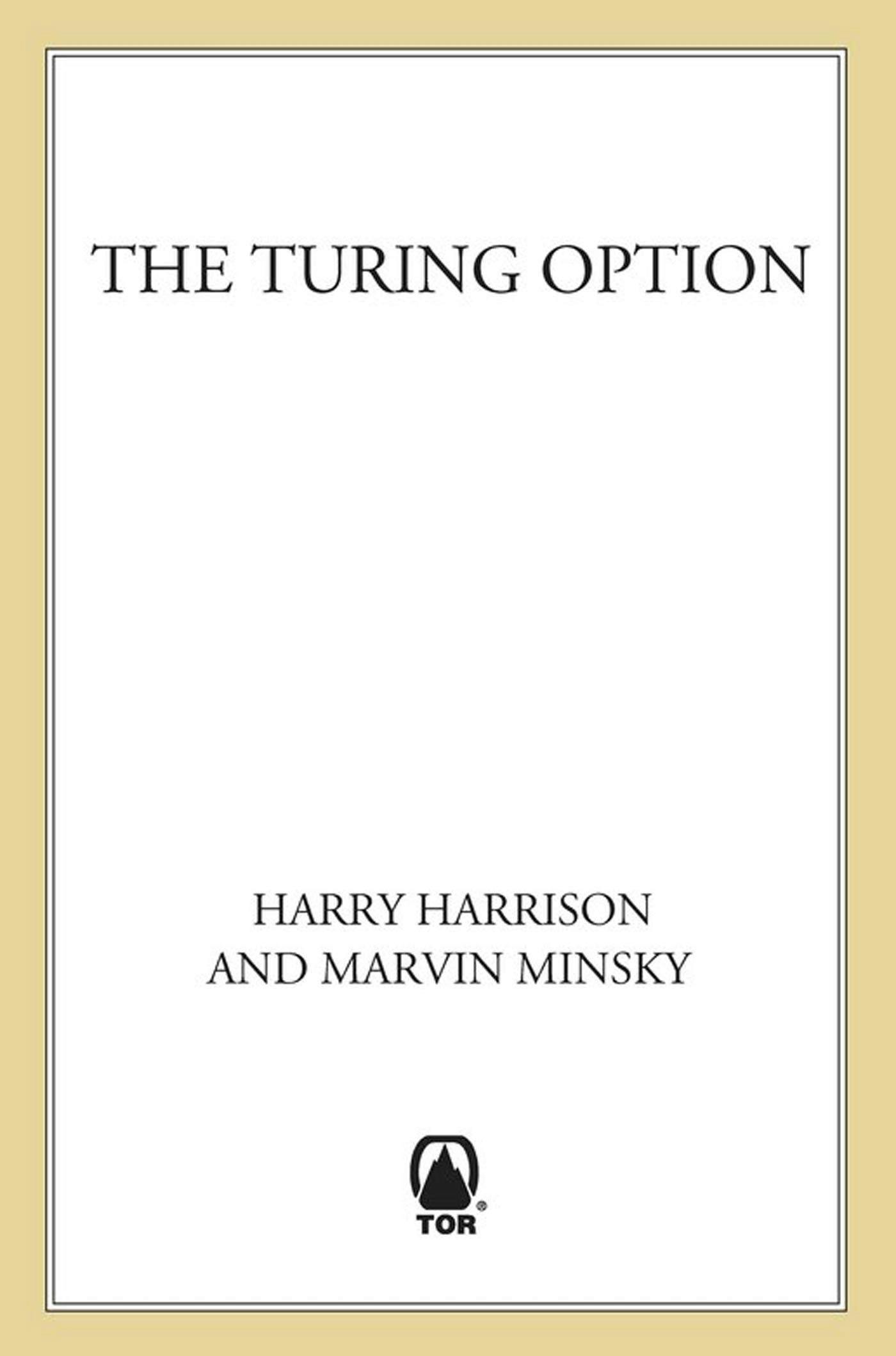 Cover for the book titled as: The Turing Option