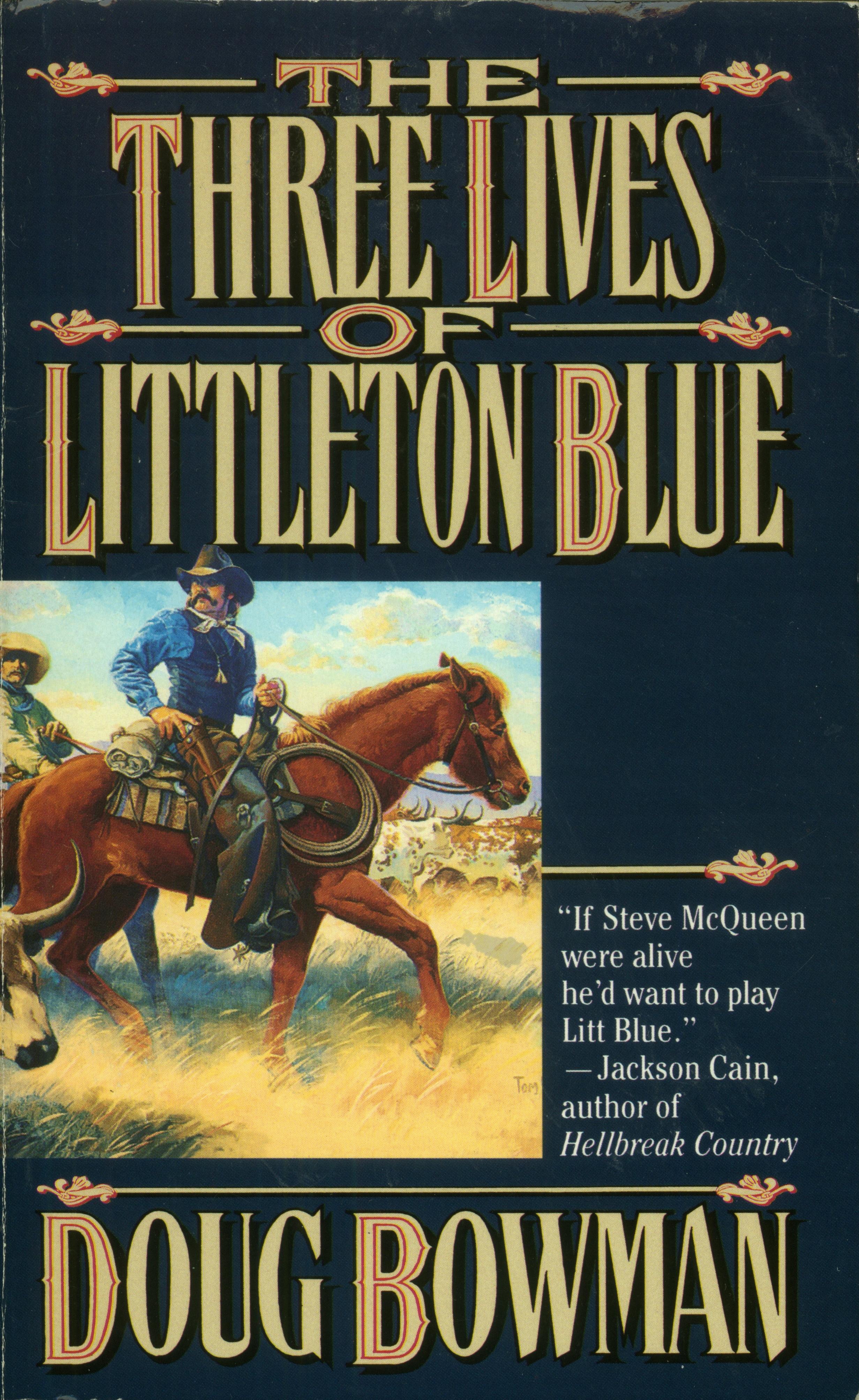 Cover for the book titled as: The Three Lives of Littleton Blue