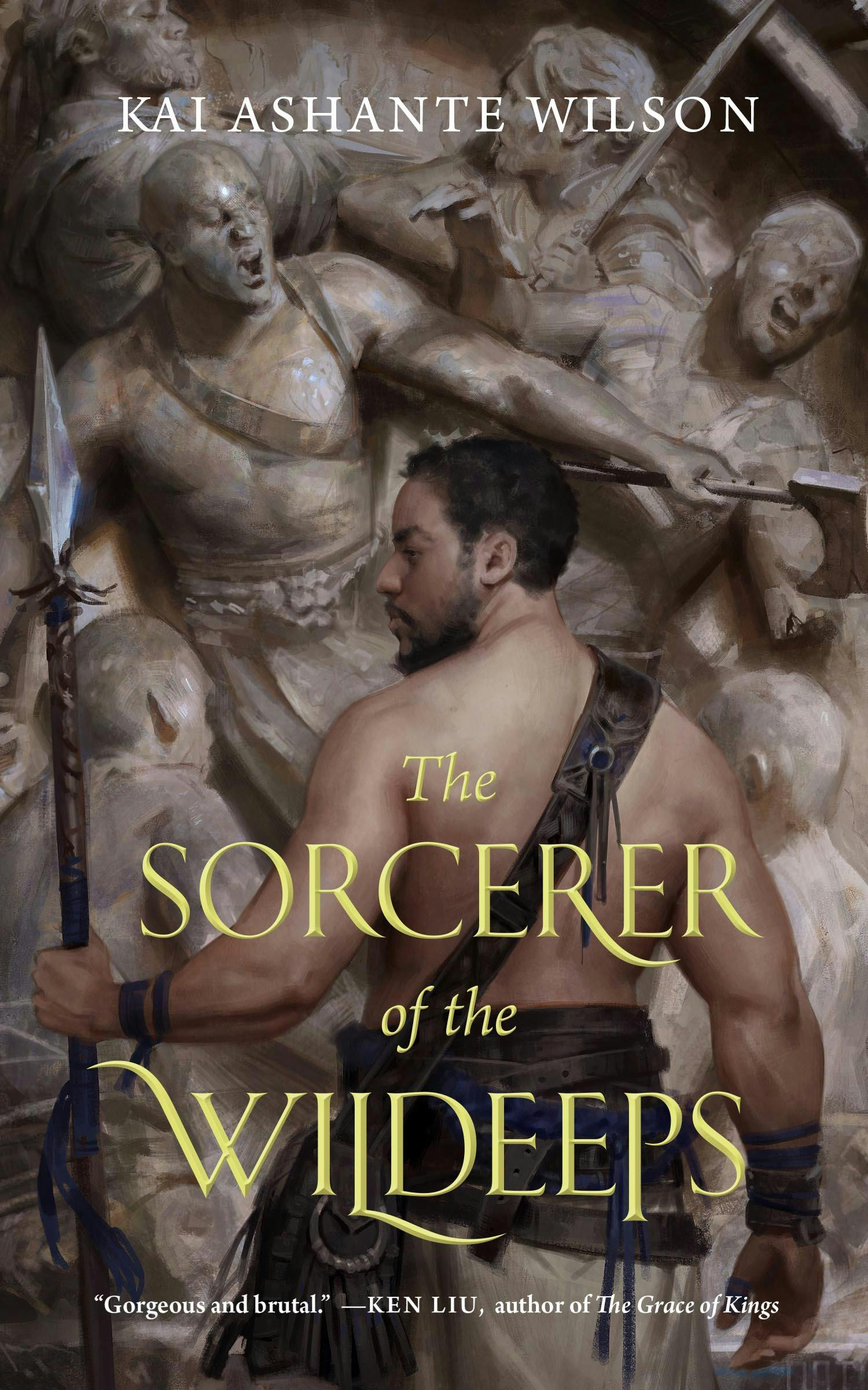 Cover for the book titled as: The Sorcerer of the Wildeeps
